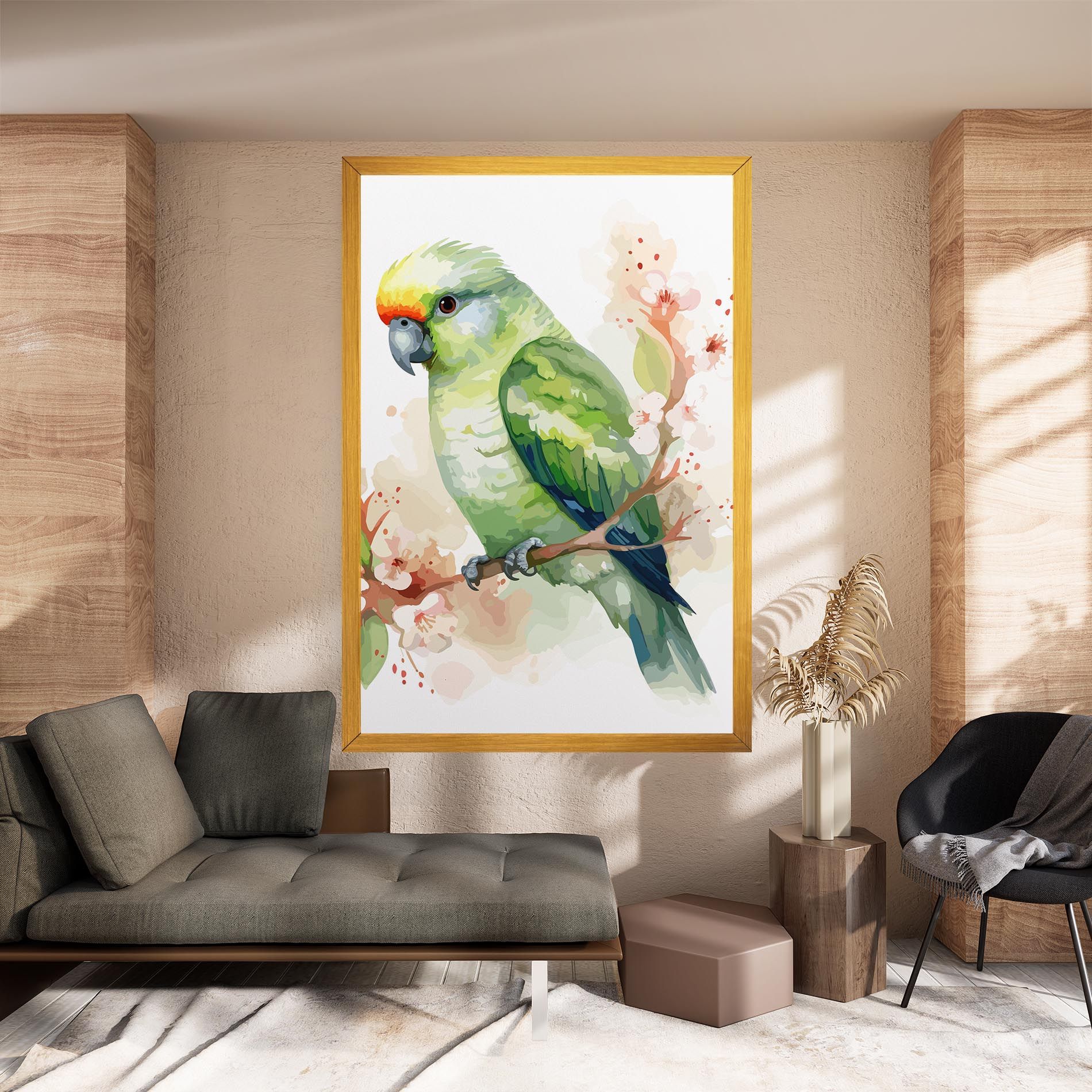 Pretty Green Parrot mockup 8