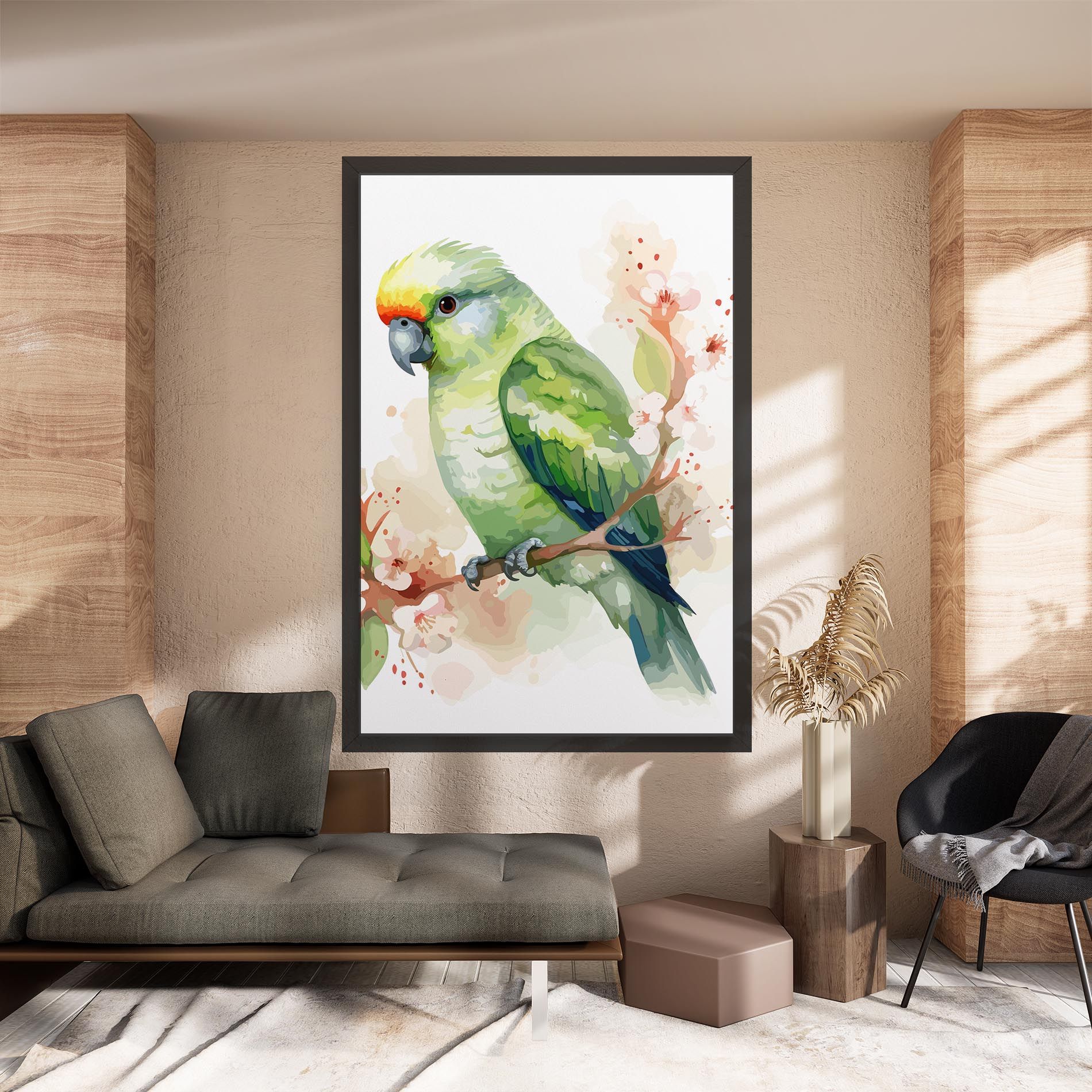 Pretty Green Parrot mockup 8