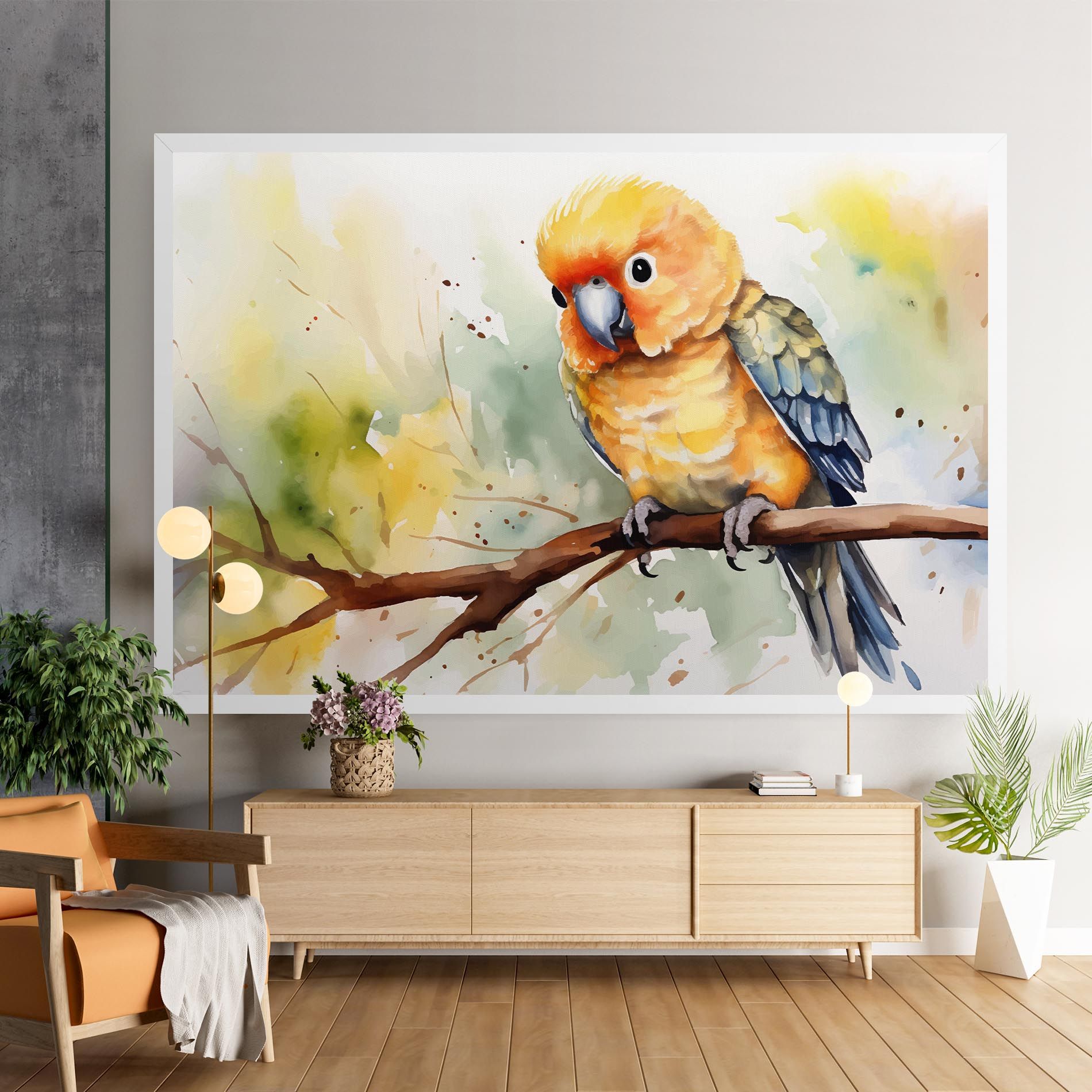 Cute Baby Parrot mockup 9