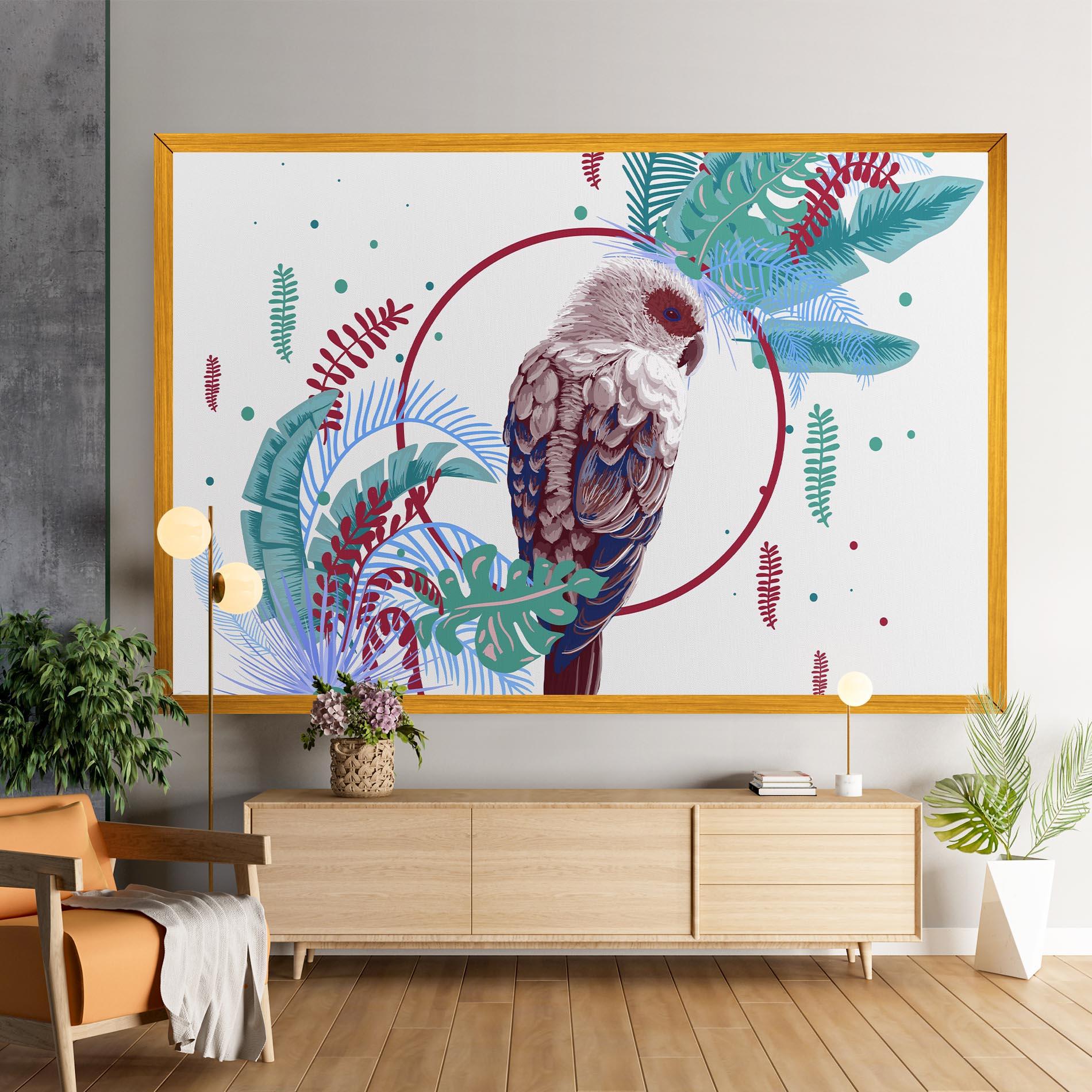 Картина на платно Bright Bird mockup 9