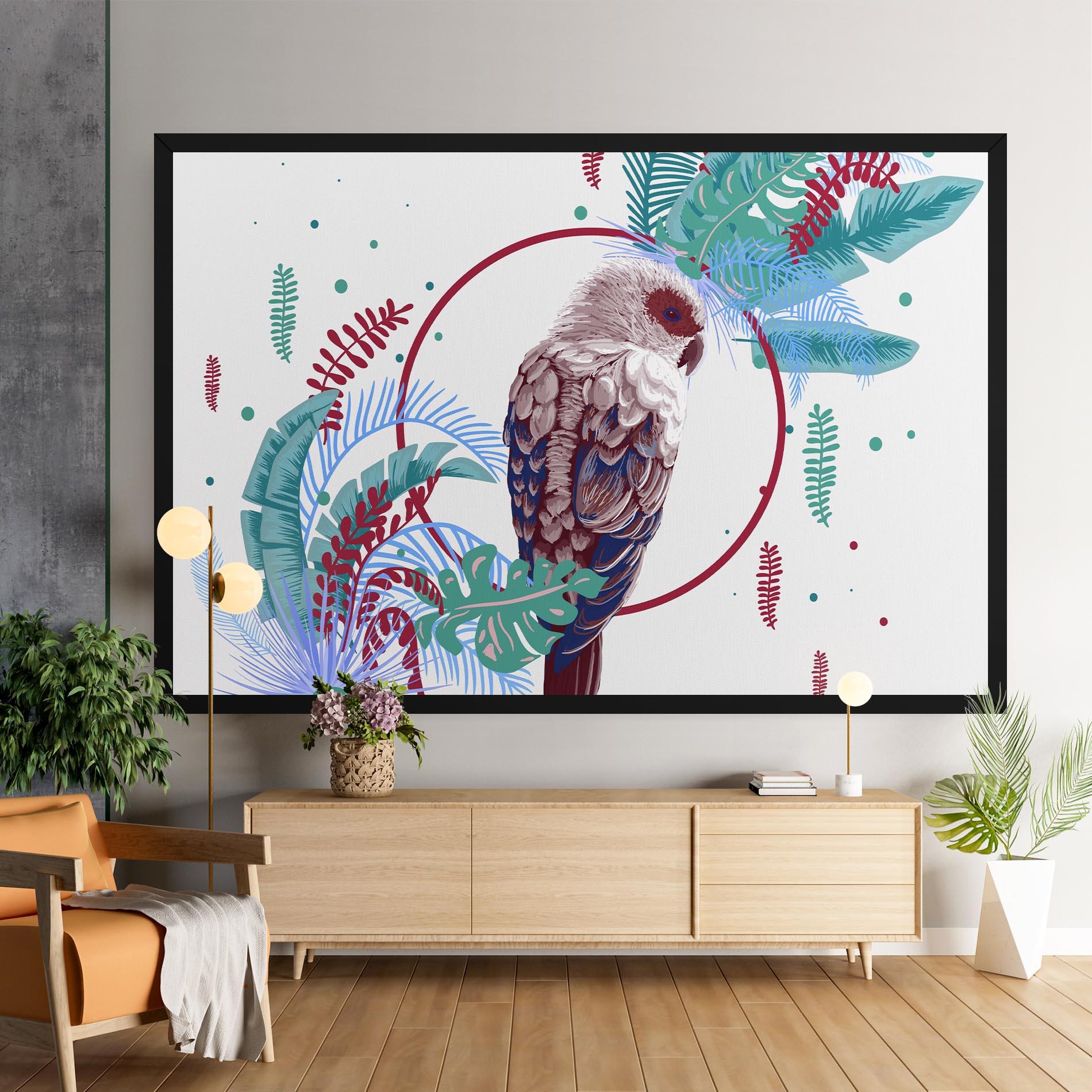 Картина на платно Bright Bird mockup 9