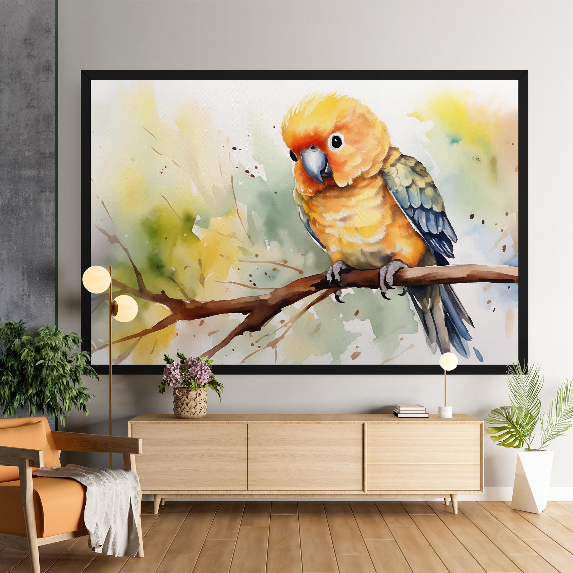 Cute Baby Parrot mockup 9