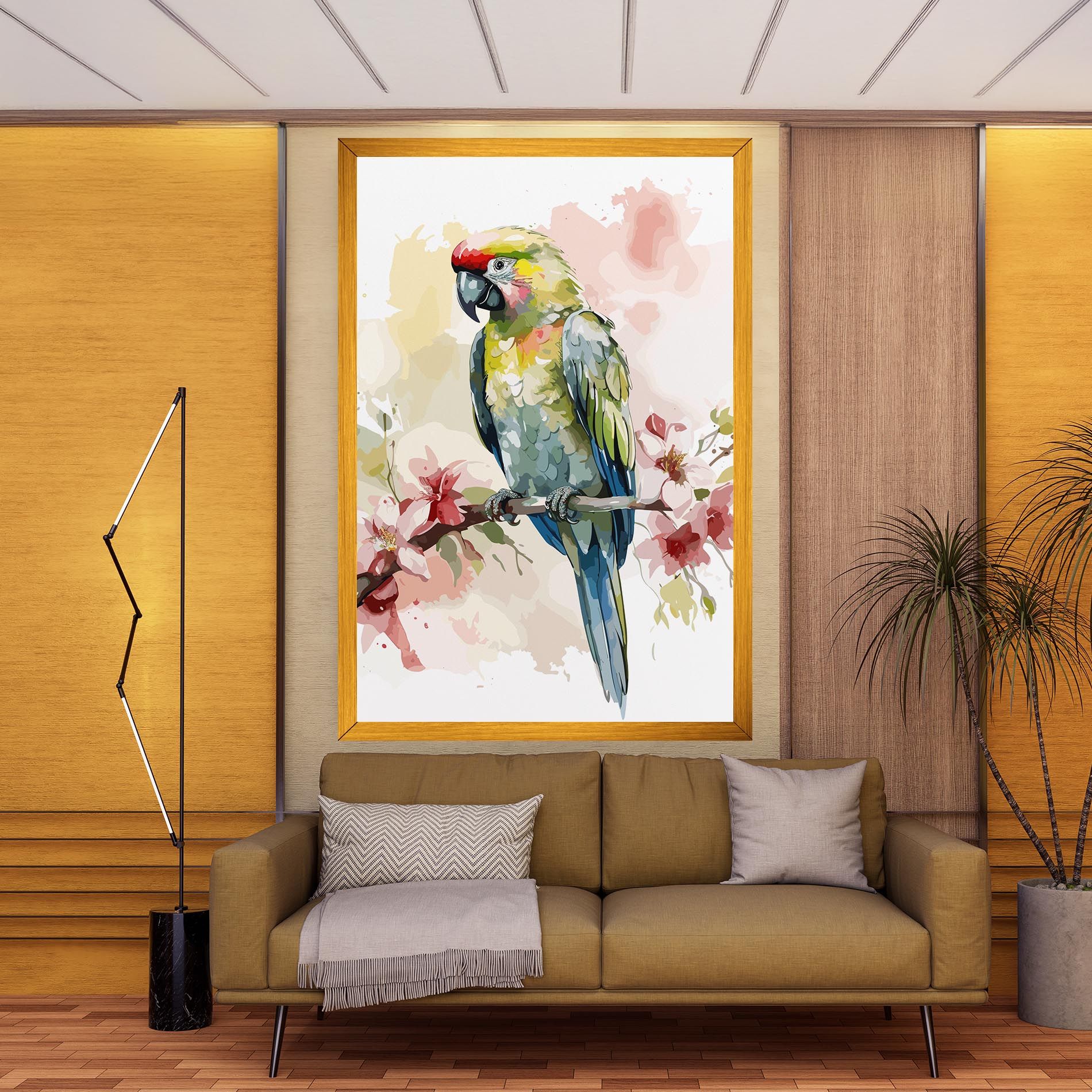 Beautiful Parrot mockup 9
