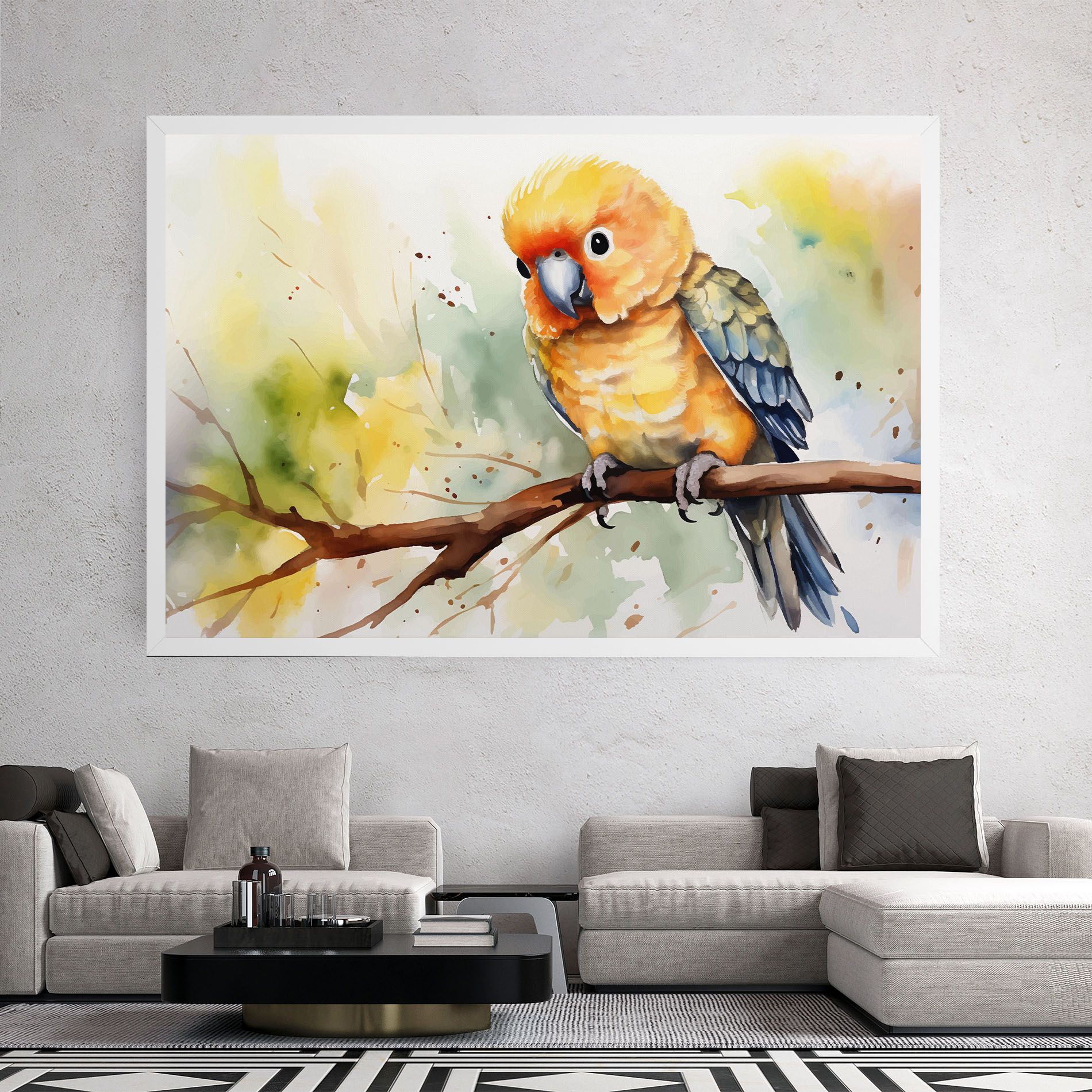 Cute Baby Parrot mockup 2