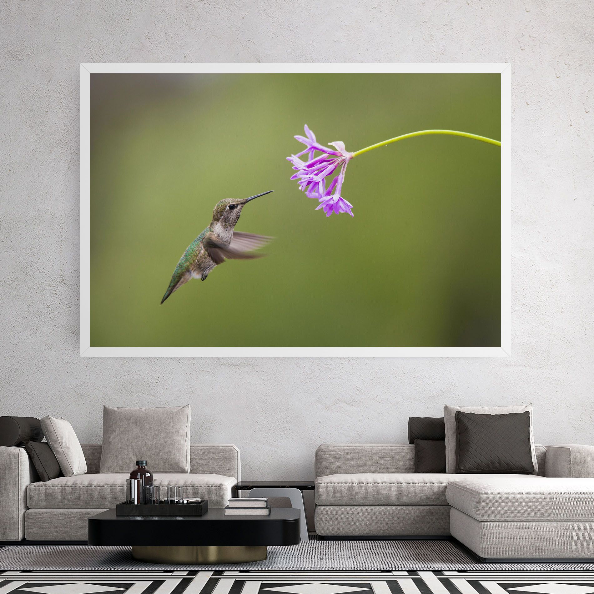 Cute Hummingbird mockup 2
