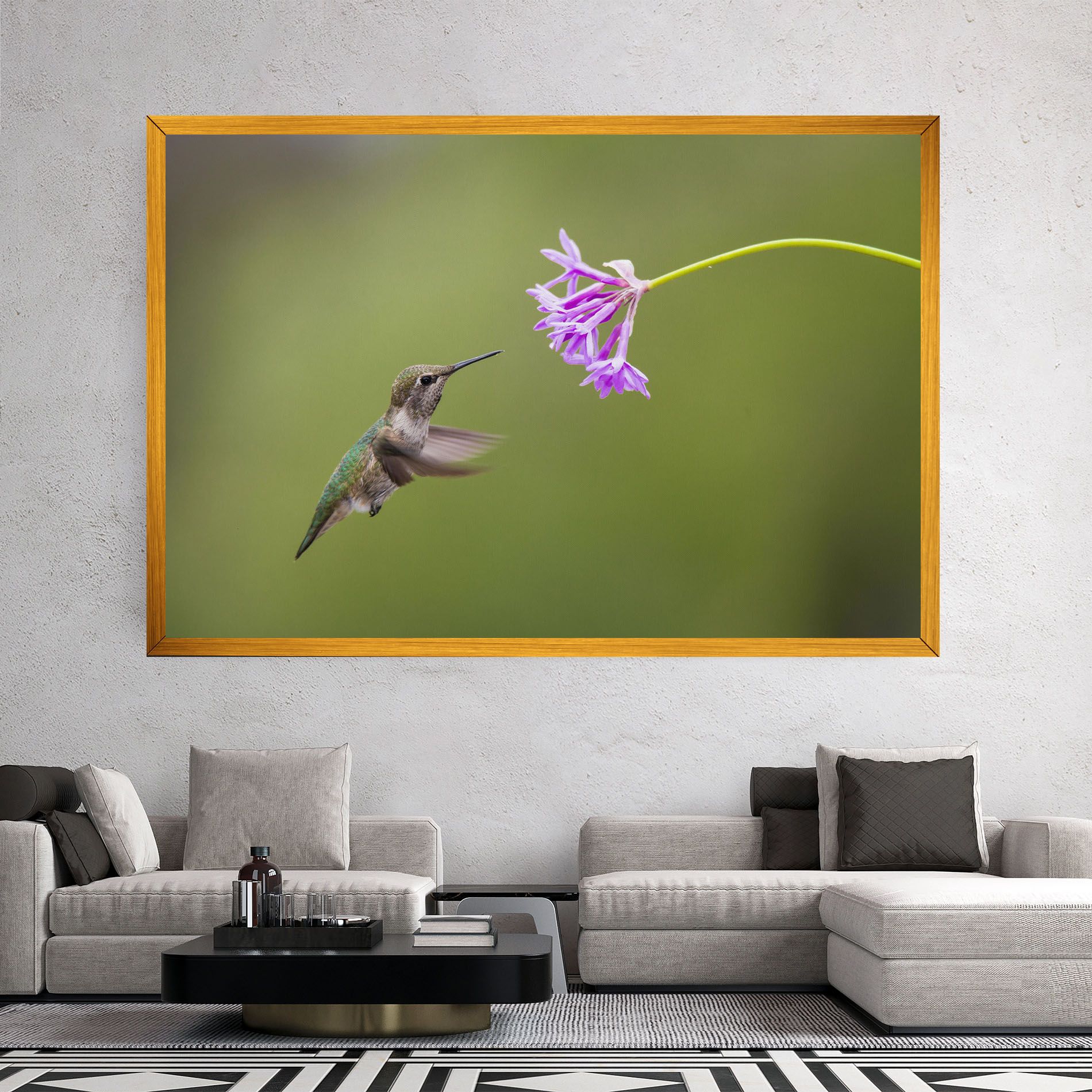 Cute Hummingbird mockup 2