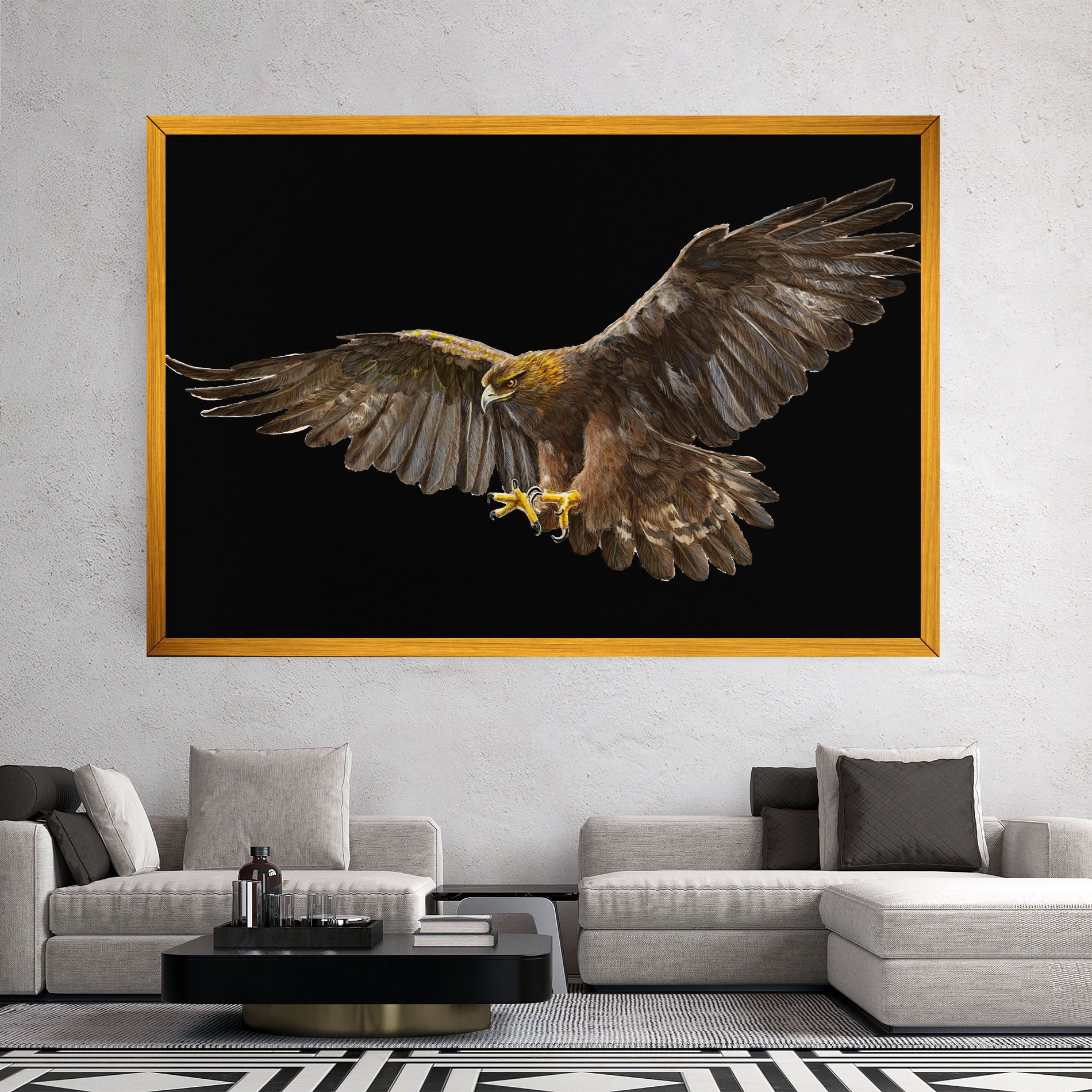 Eagle On Black mockup 2