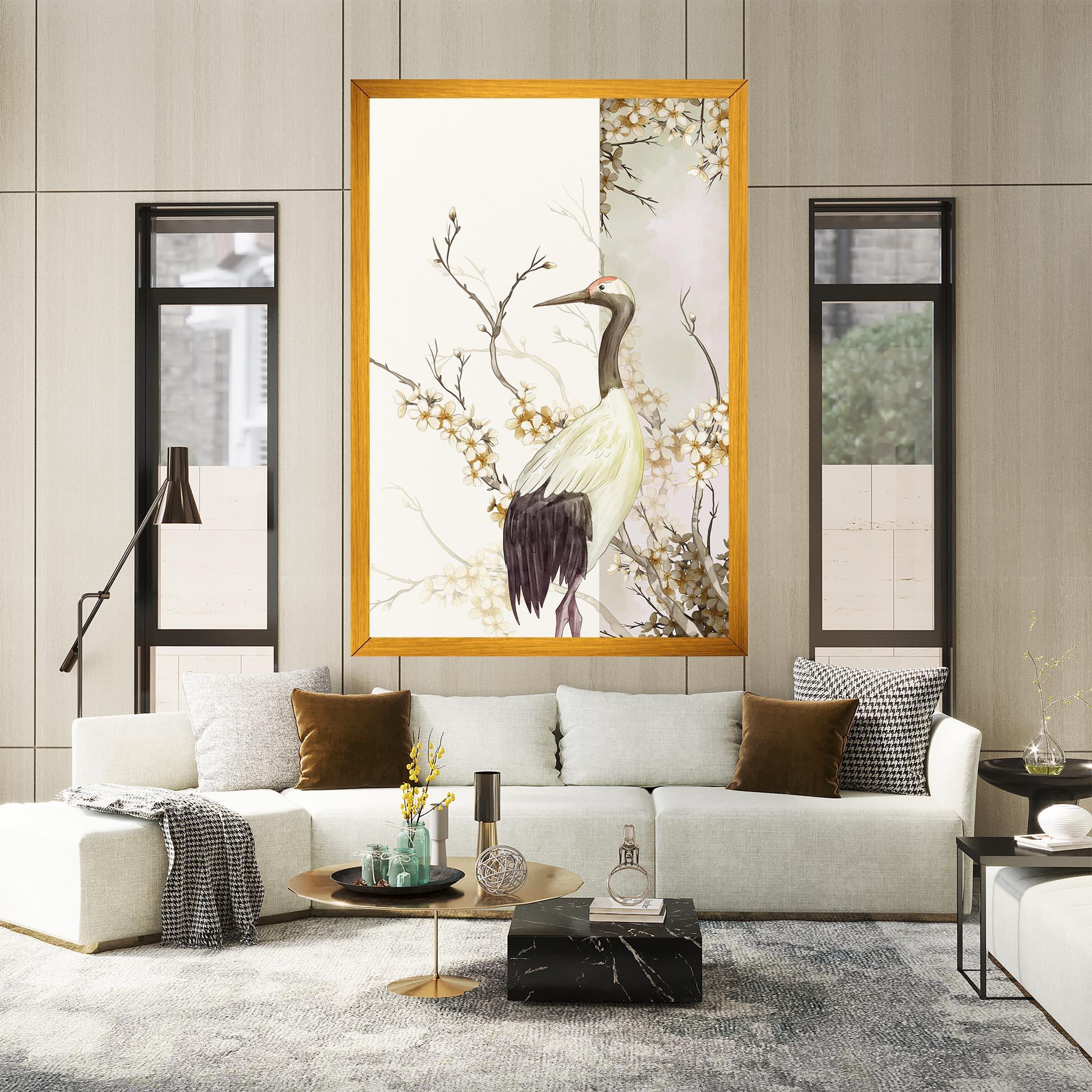 Картина на платно Asian Bird mockup 2