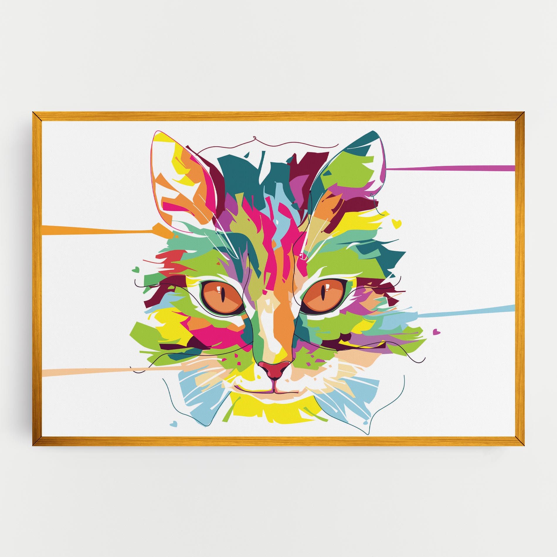 Cat Art Close Up mockup 0