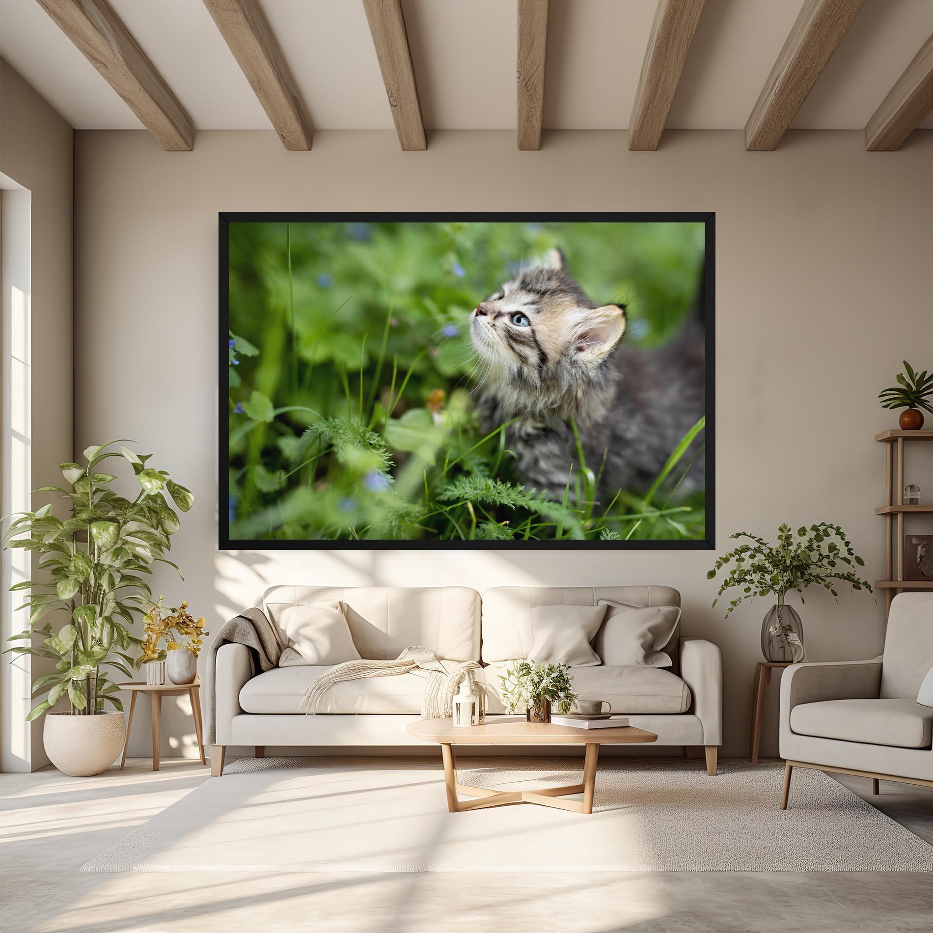 Картина на платно Brown Baby Cat mockup 6