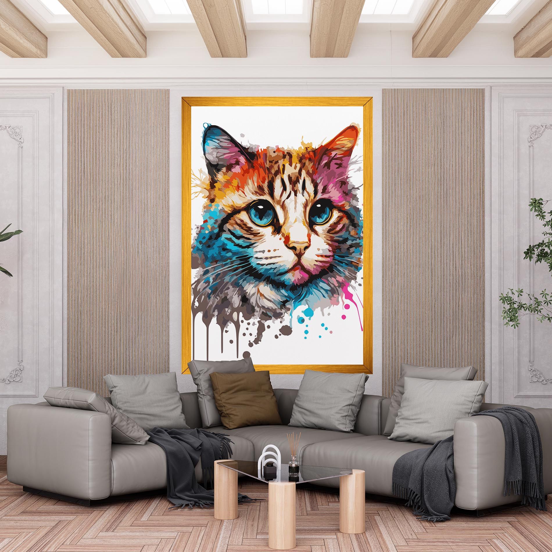 Blue Eyes Cat mockup 6