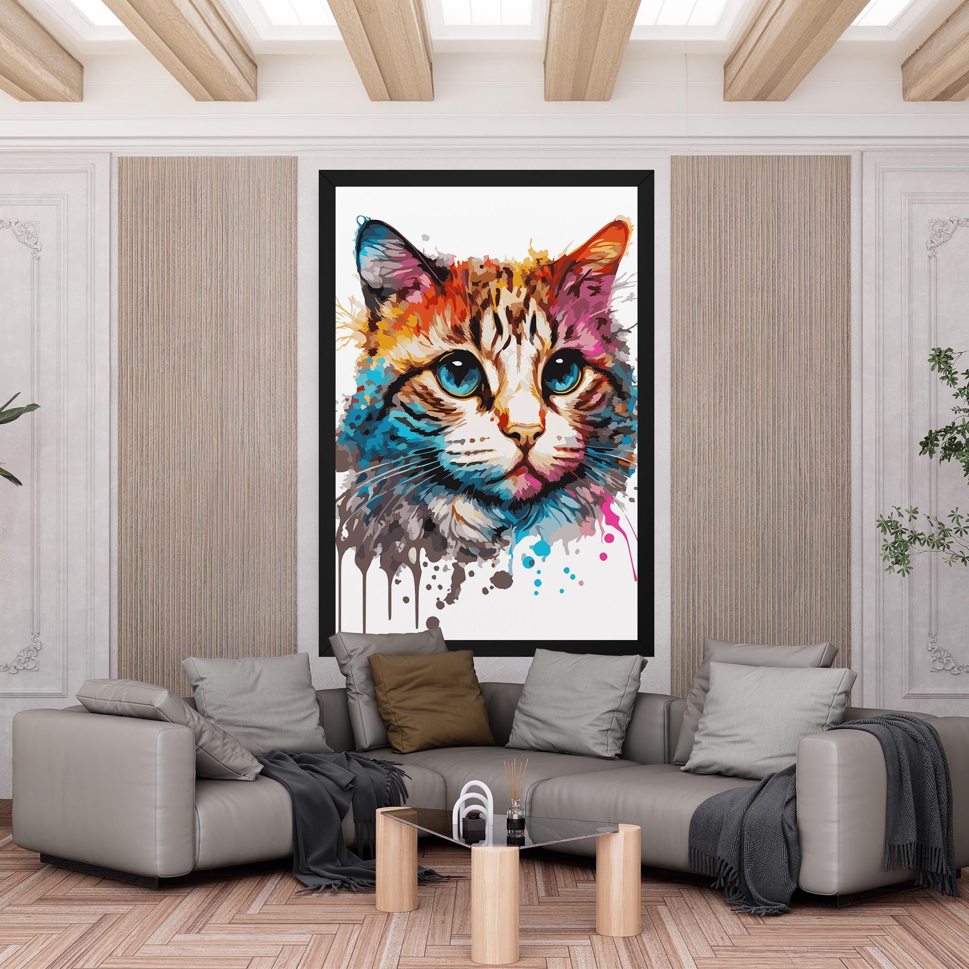 Blue Eyes Cat mockup 6
