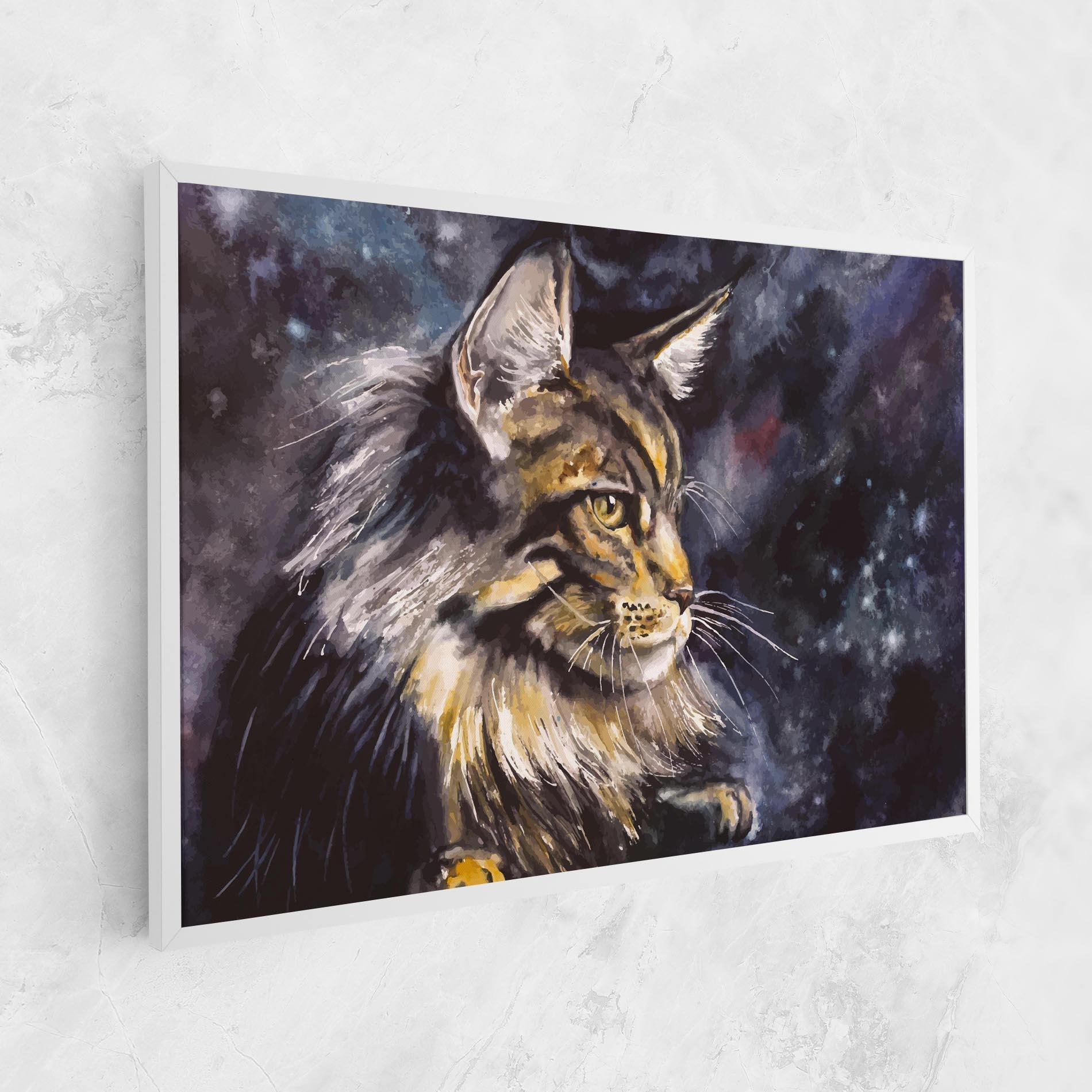 Картина на платно Cat Watercolor Art mockup 1