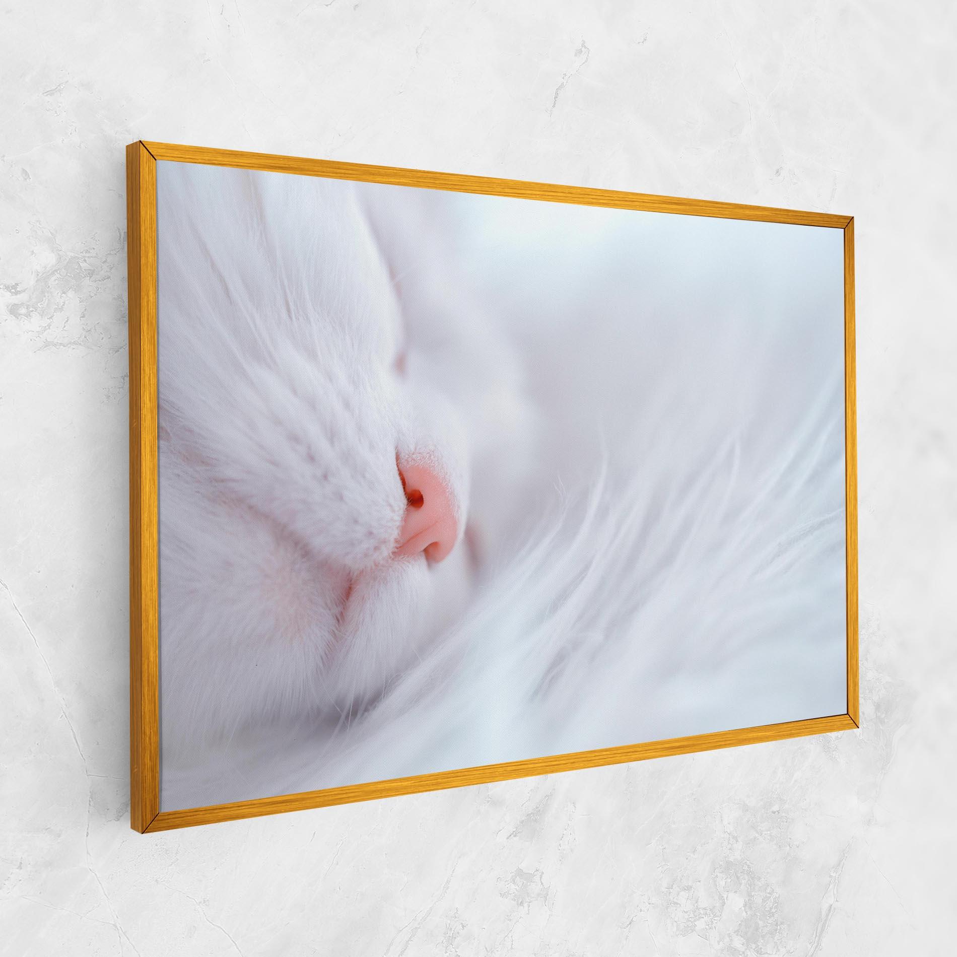 Картина на платно Dreamy White Cat mockup 1