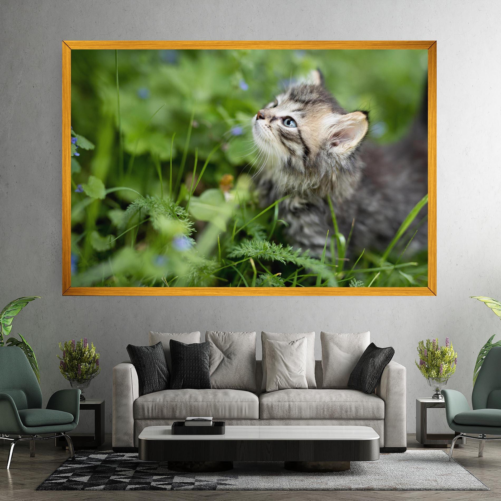 Картина на платно Brown Baby Cat mockup 7