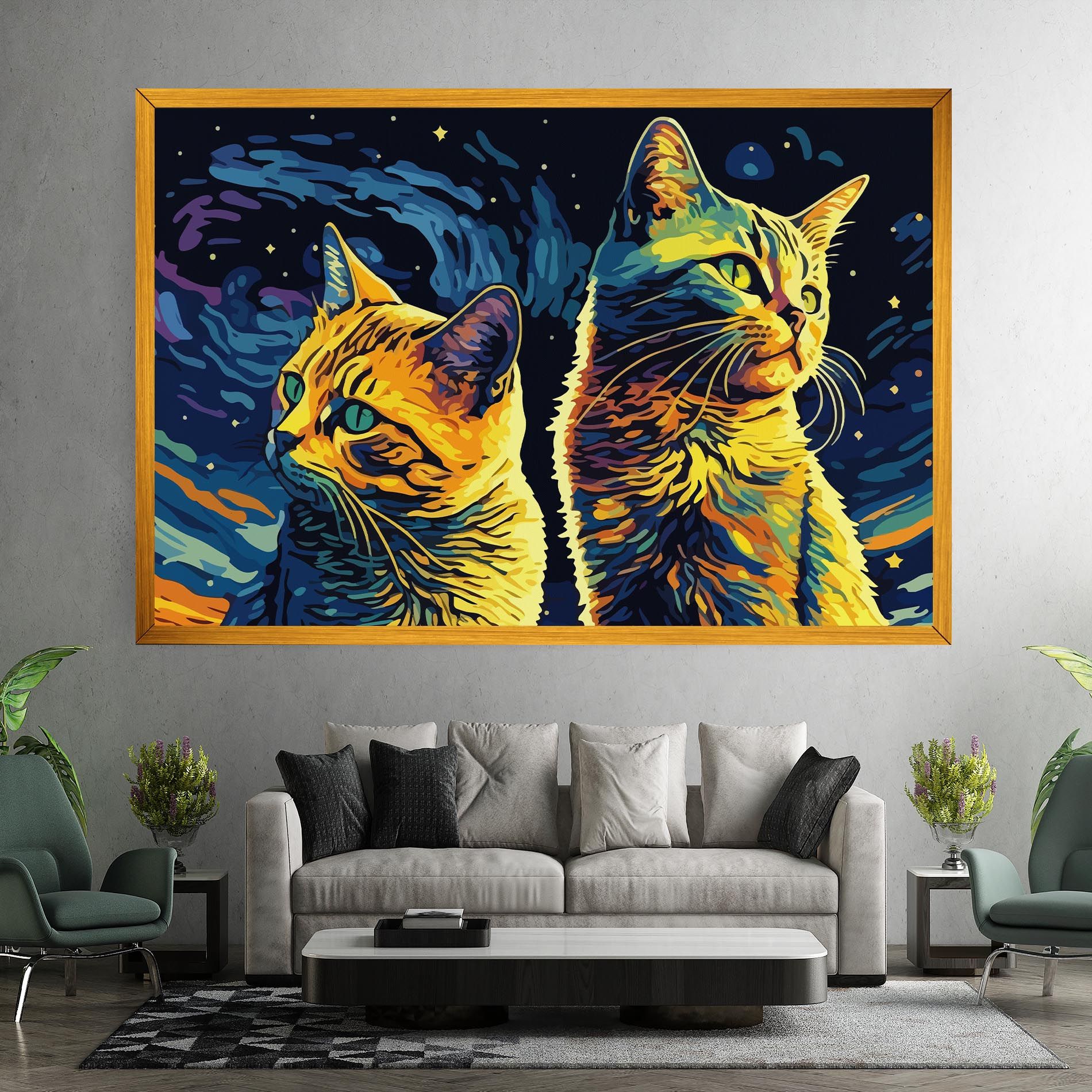 Cat Painting mockup 7