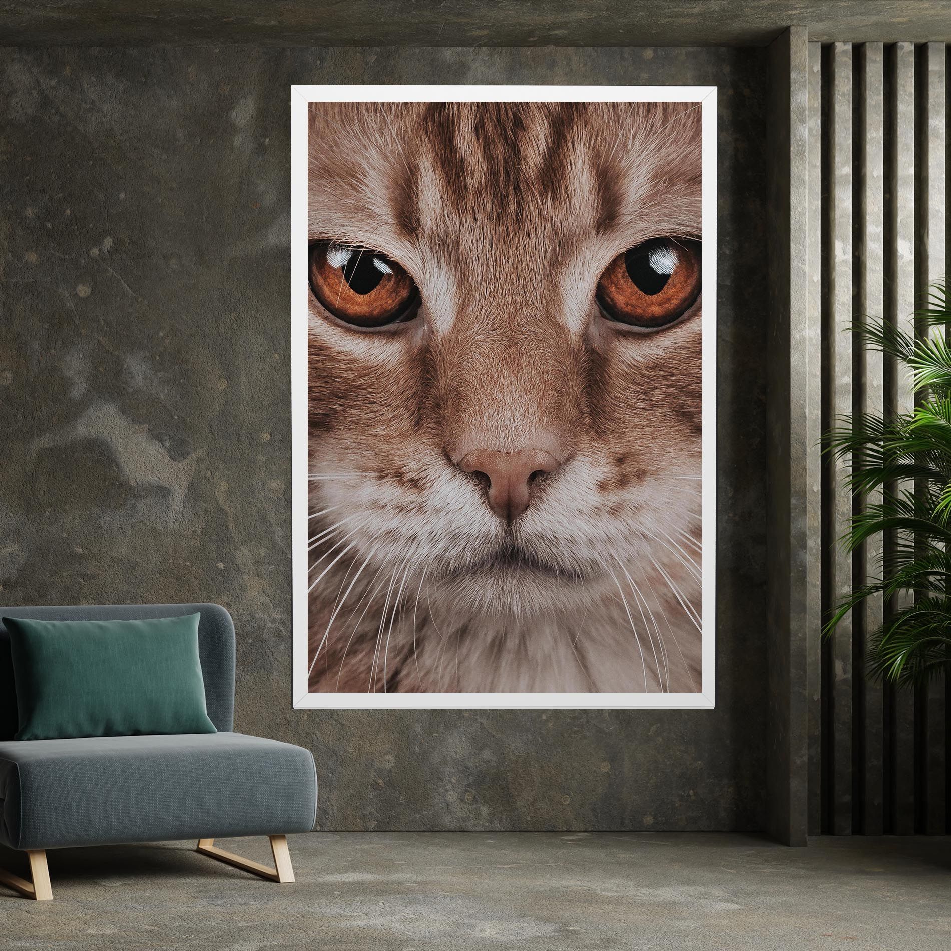 Fire Eyes Cat mockup 7
