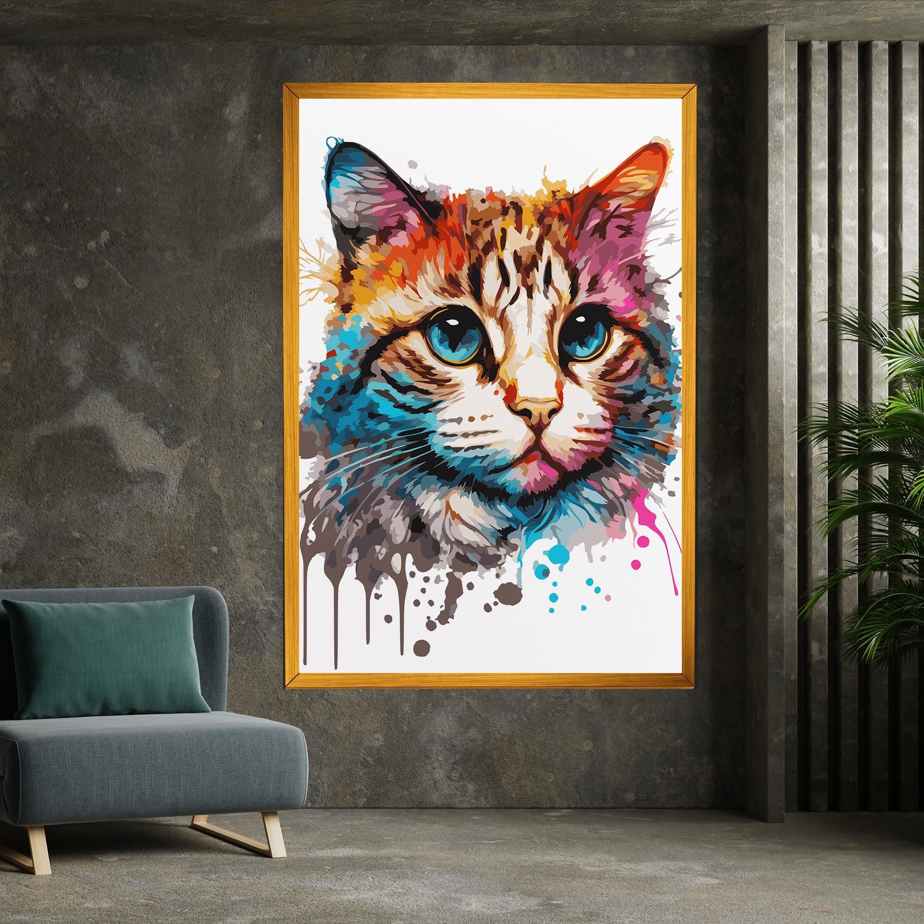 Blue Eyes Cat mockup 7