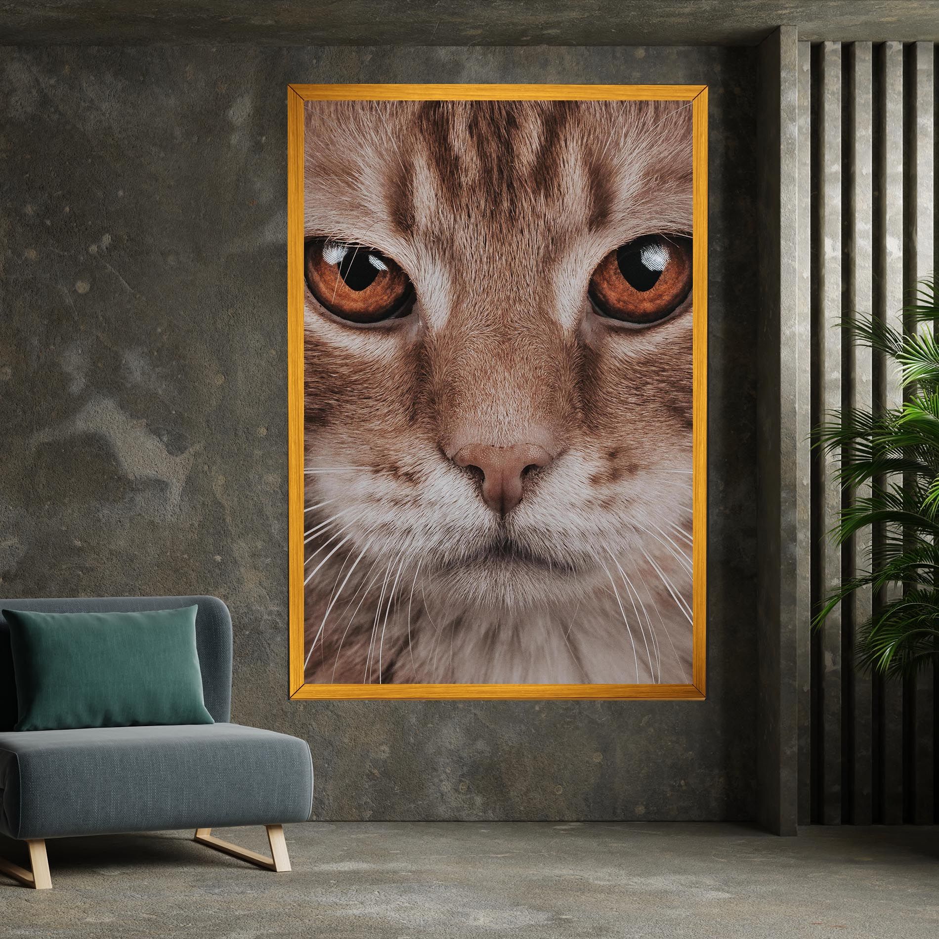 Fire Eyes Cat mockup 7