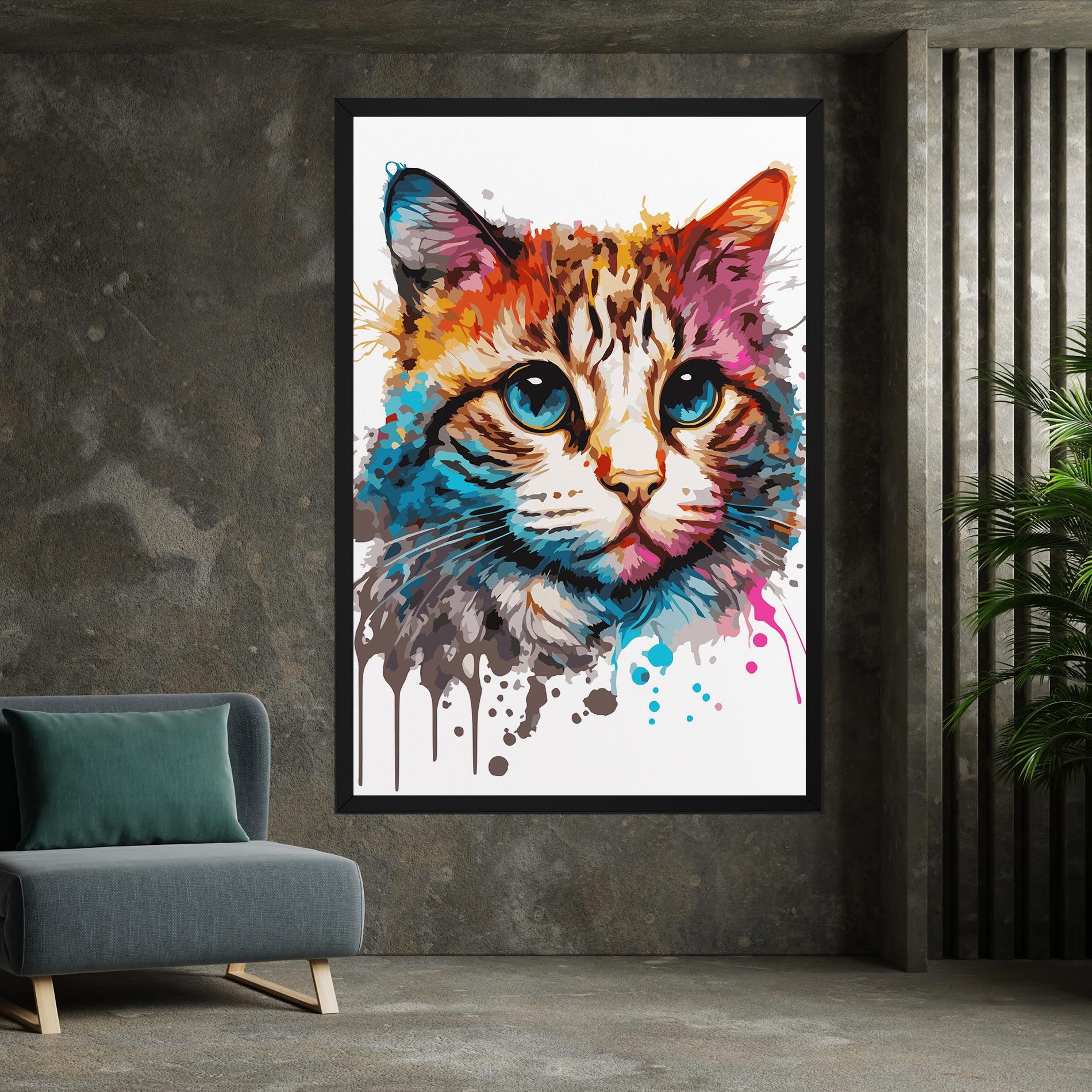 Blue Eyes Cat mockup 7