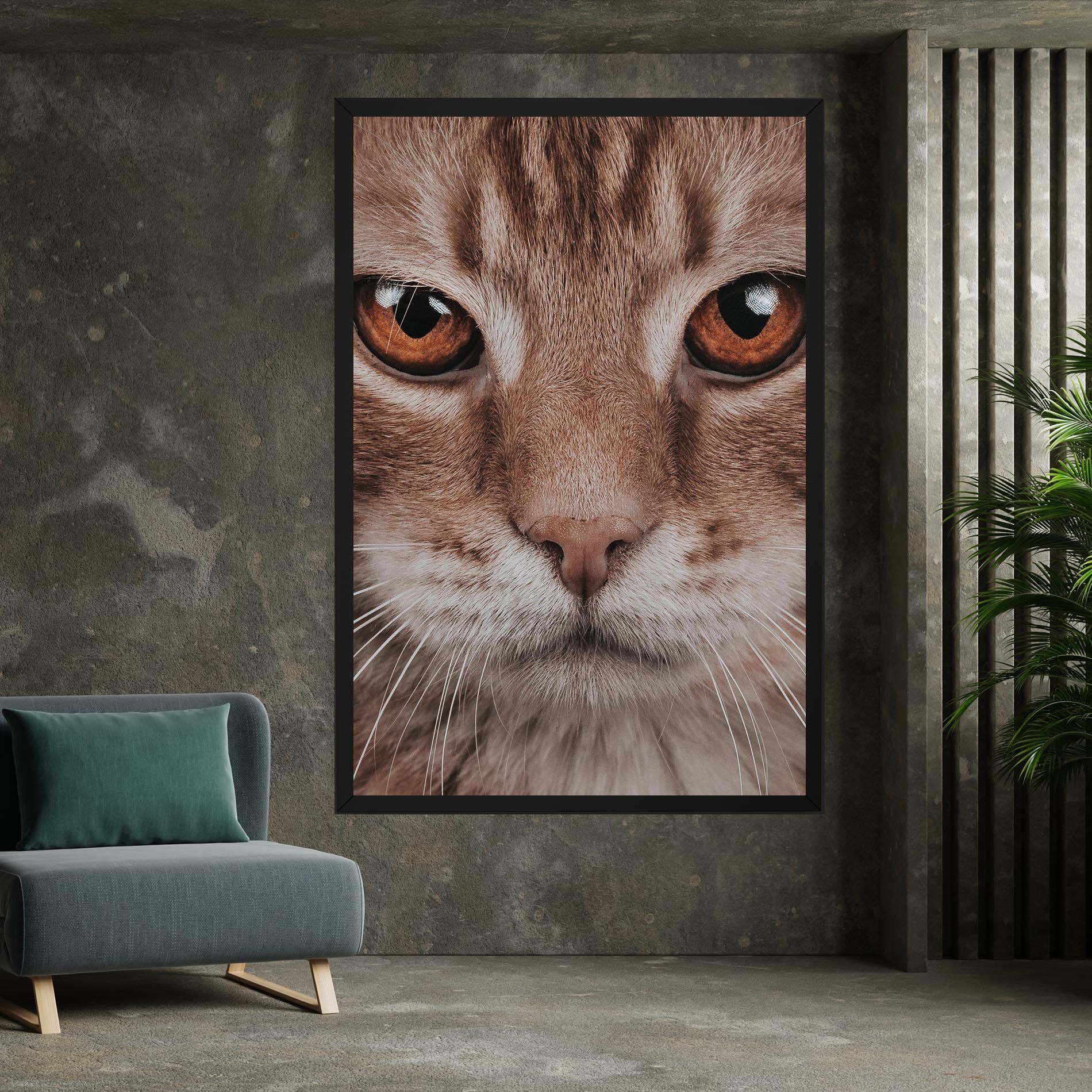 Fire Eyes Cat mockup 7