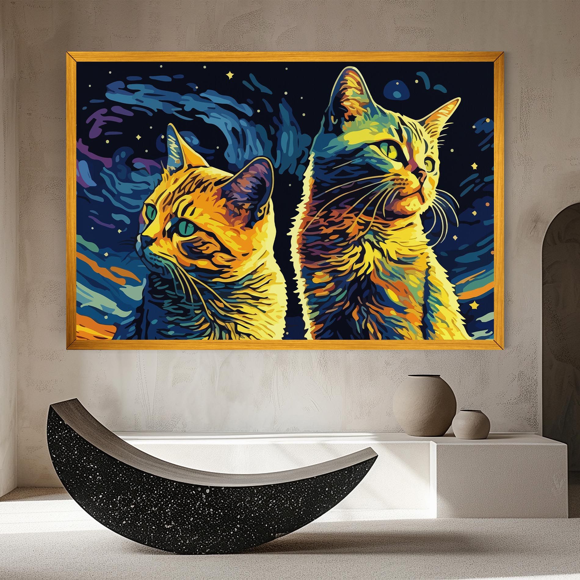 Cat Painting mockup 8
