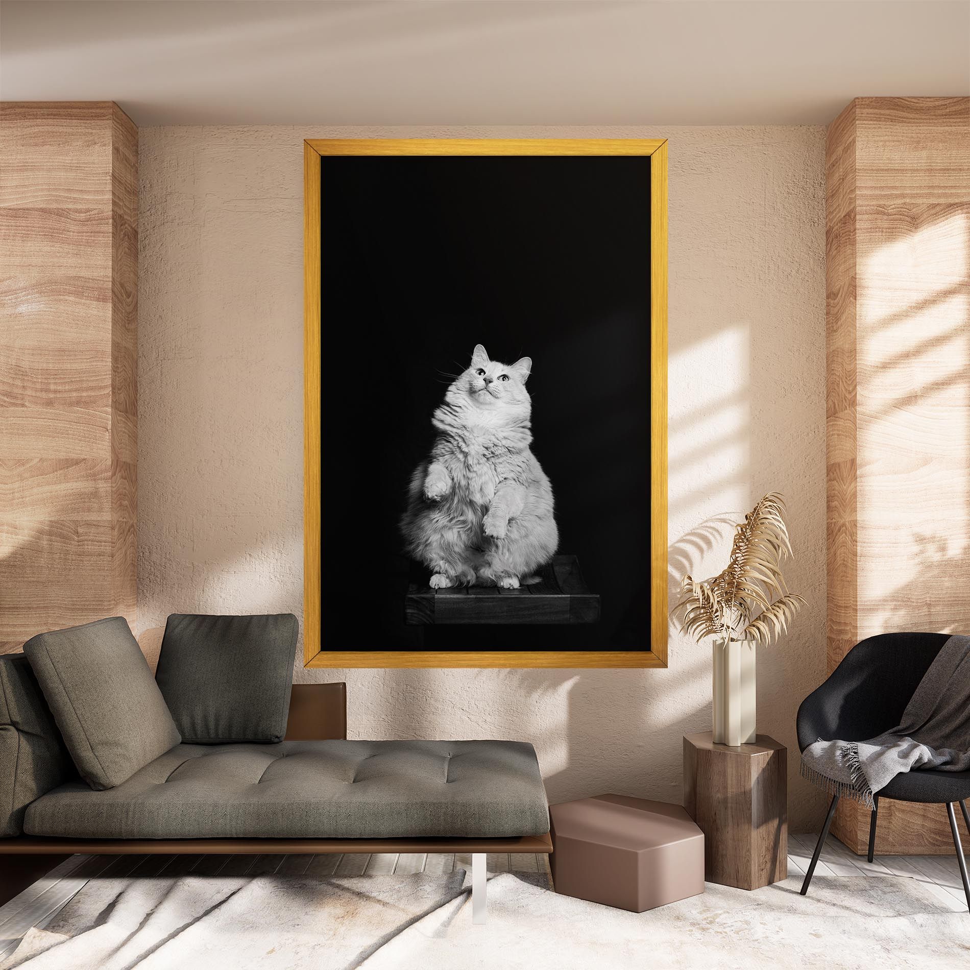 Big Fluffy Cat mockup 8