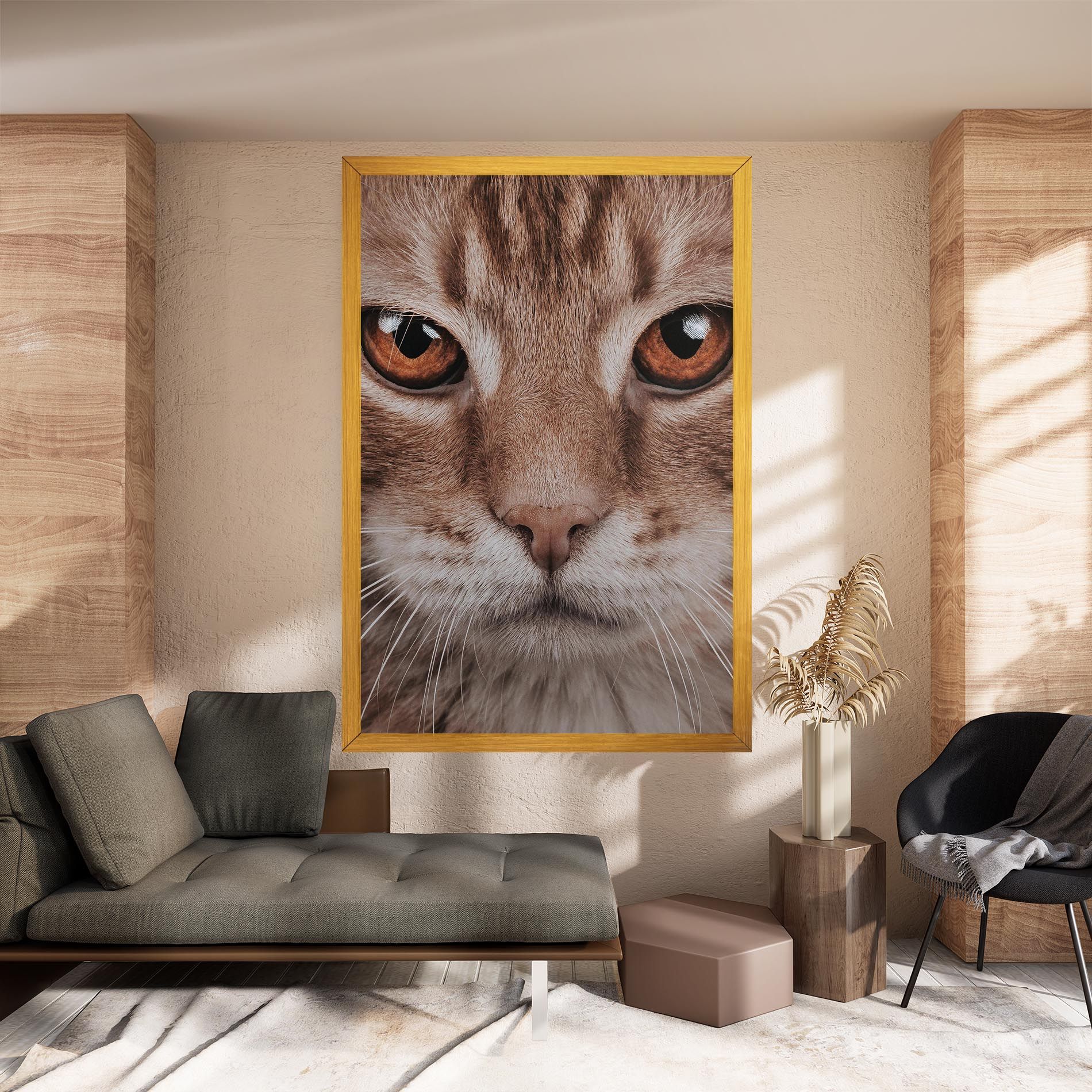 Fire Eyes Cat mockup 8