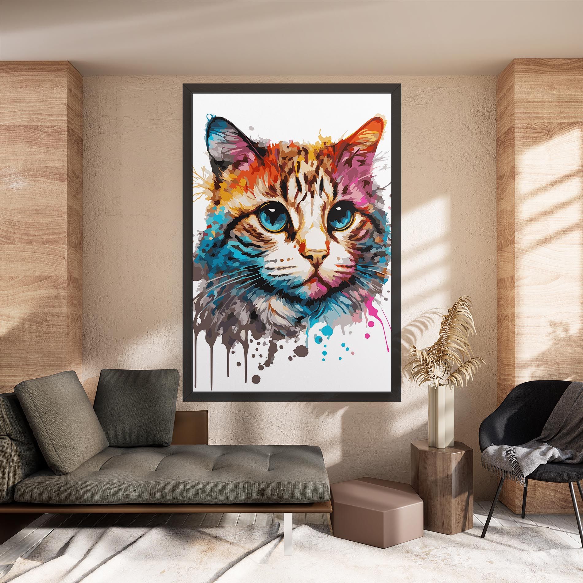 Blue Eyes Cat mockup 8