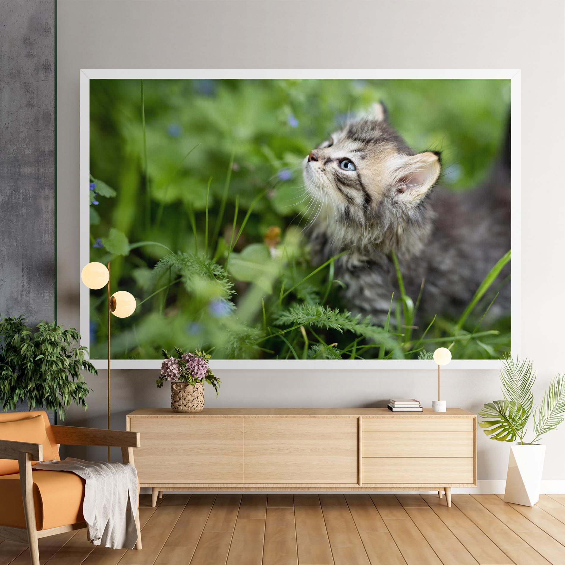 Brown Baby Cat mockup 9