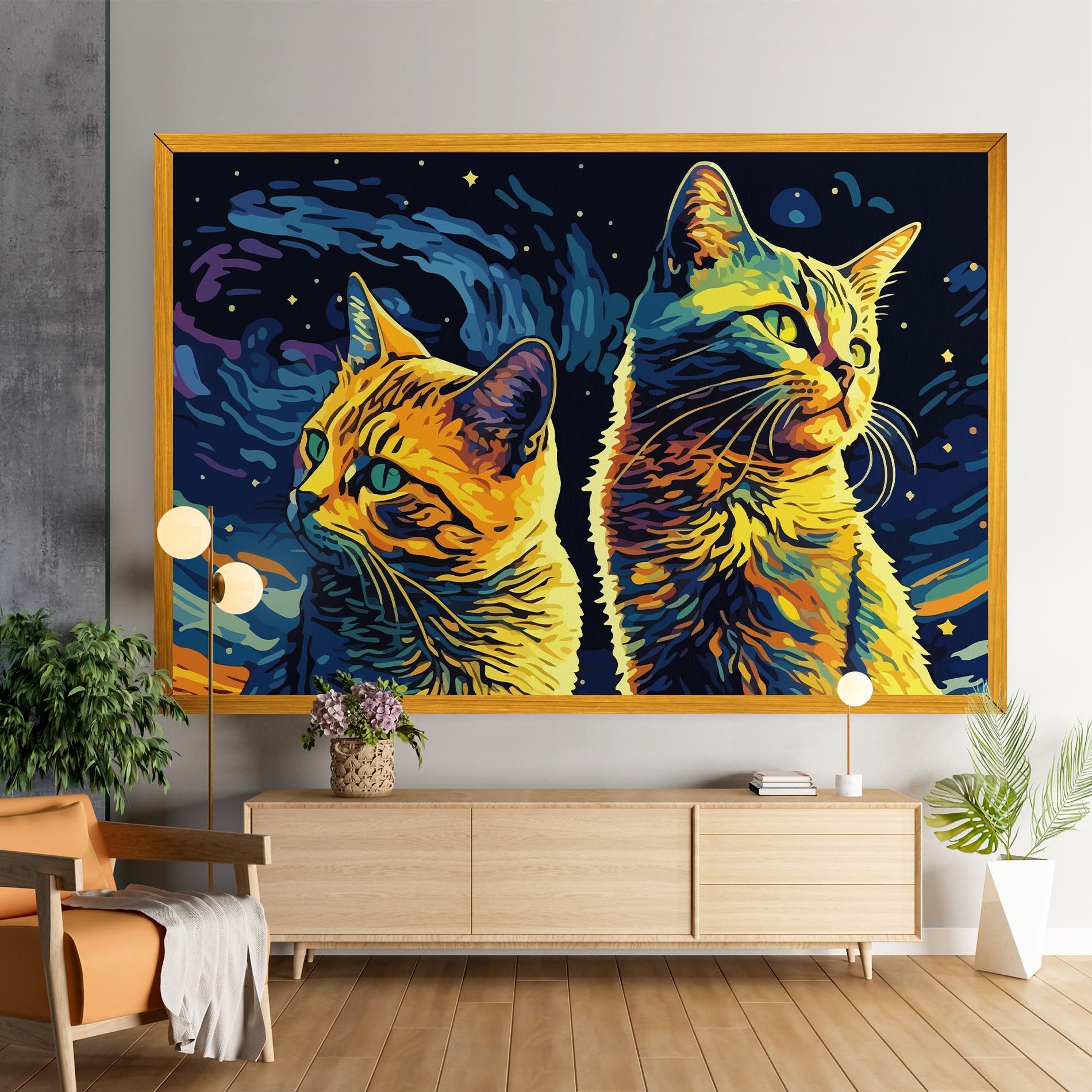 Cat Painting mockup 9