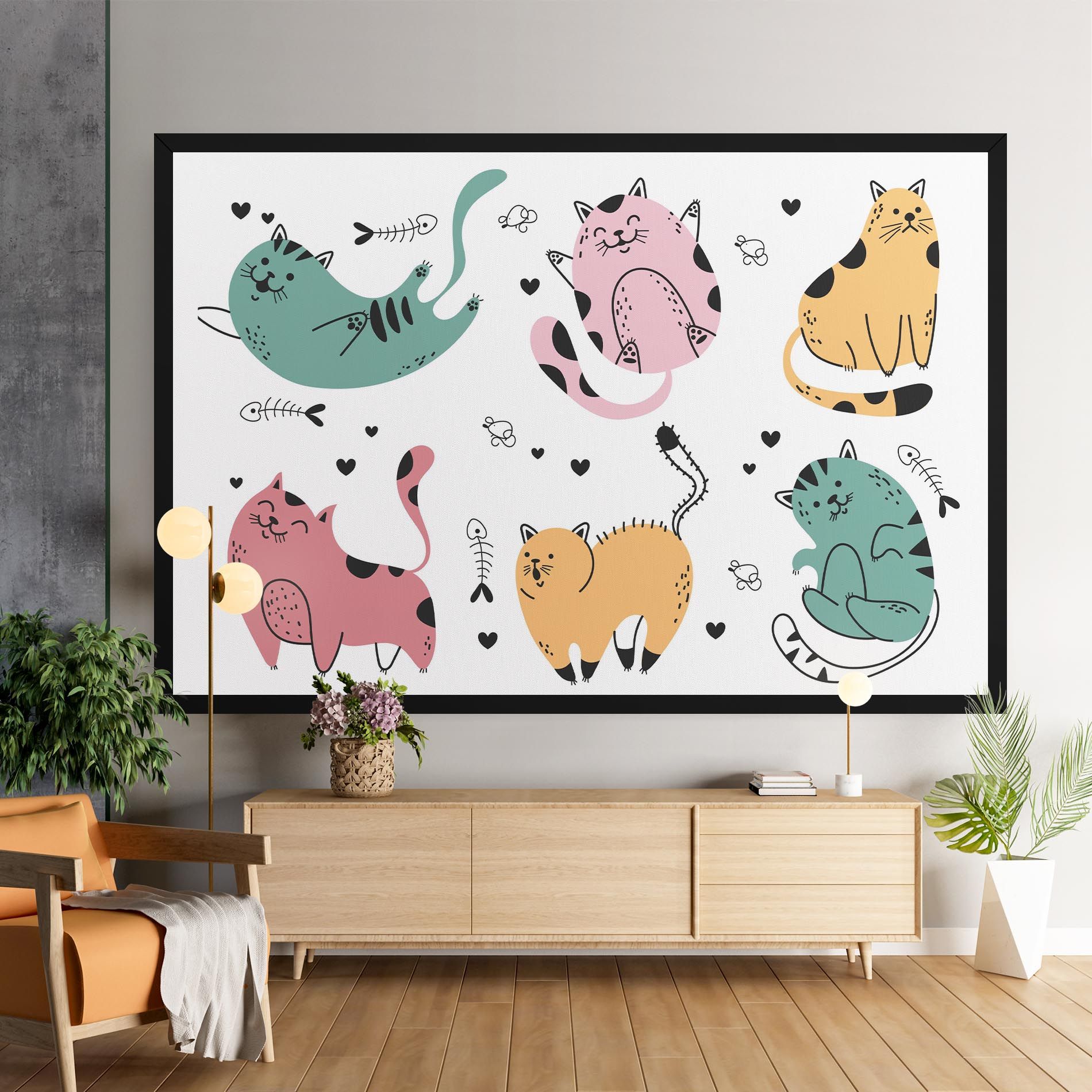 Doodle Cat mockup 9