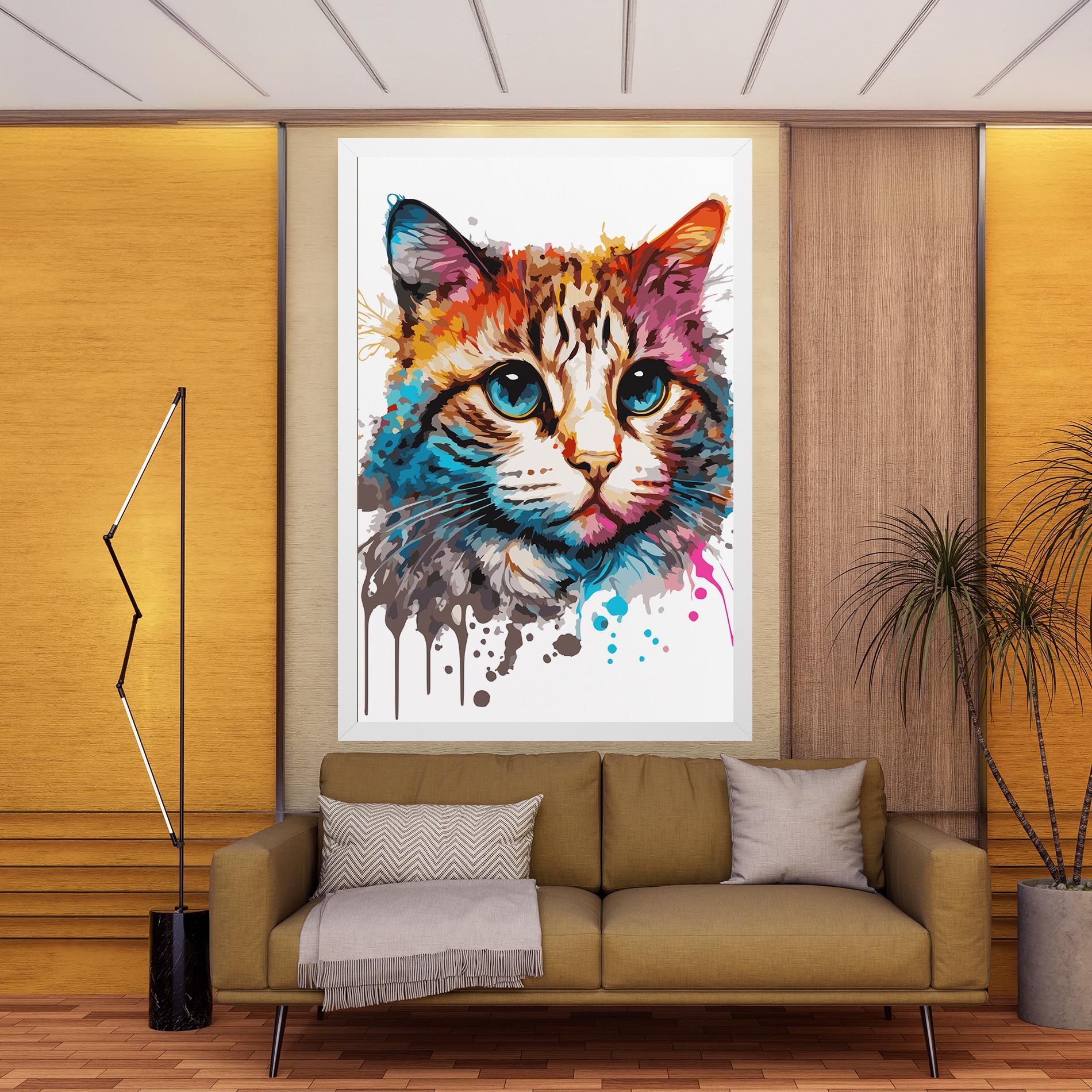 Blue Eyes Cat mockup 9