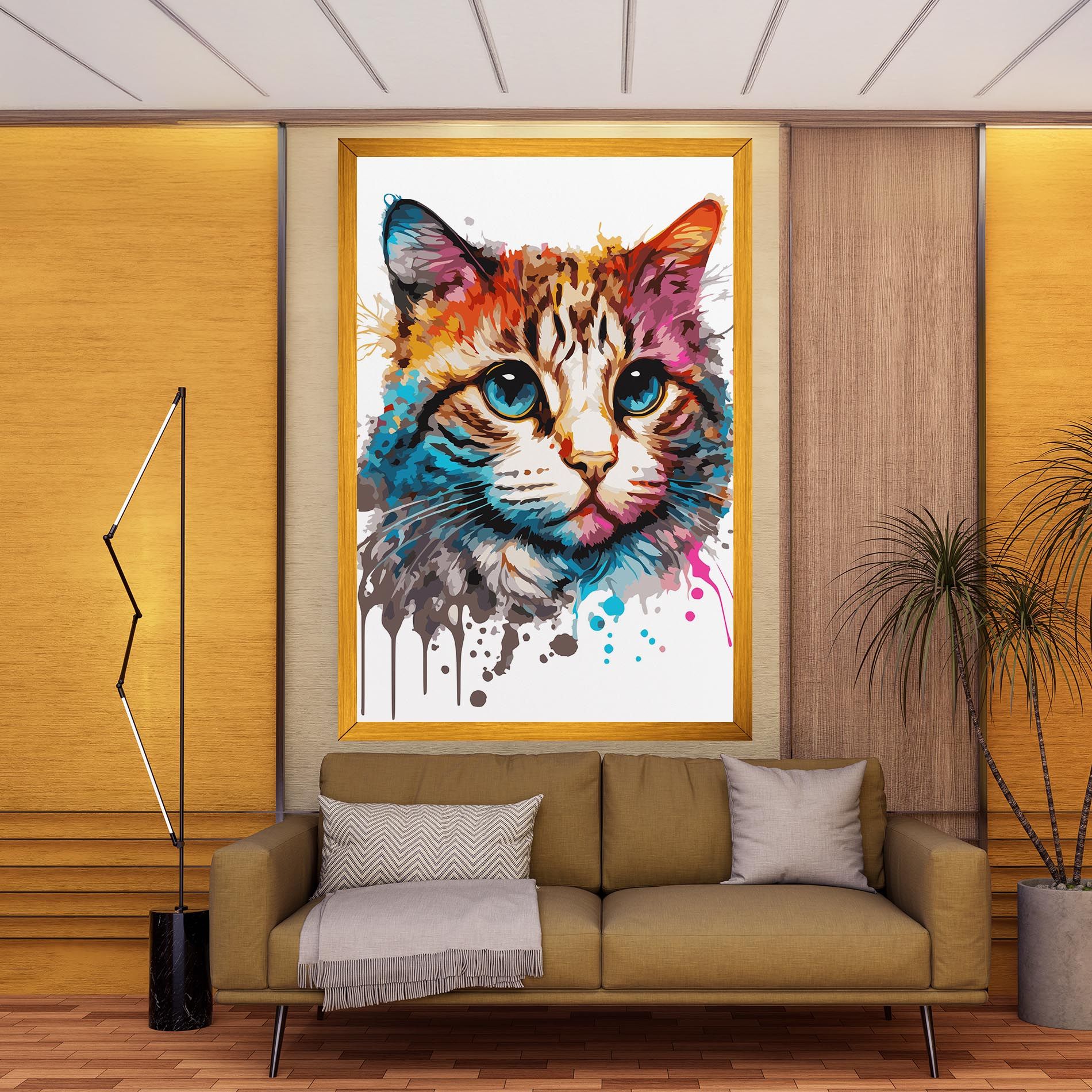 Blue Eyes Cat mockup 9