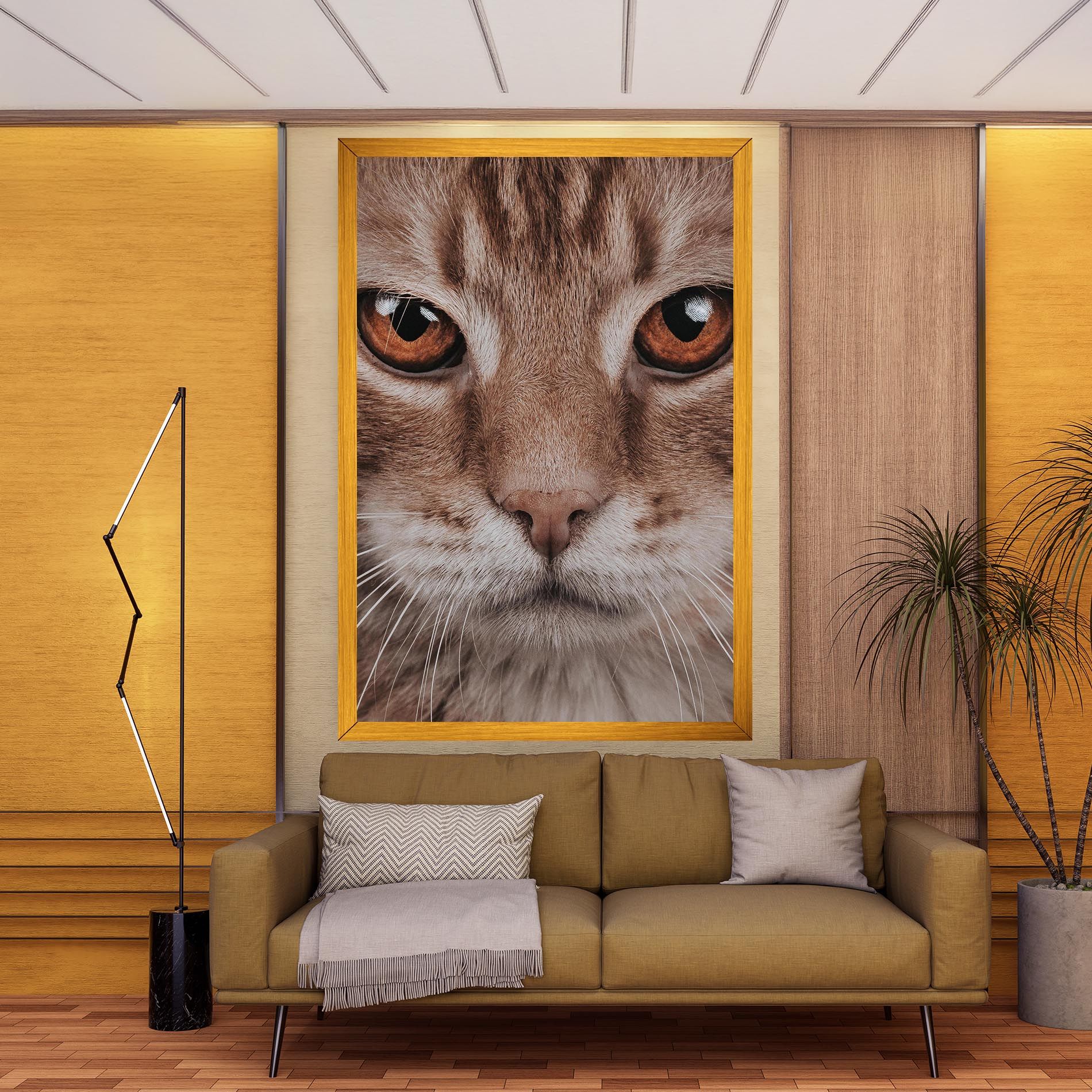 Fire Eyes Cat mockup 9