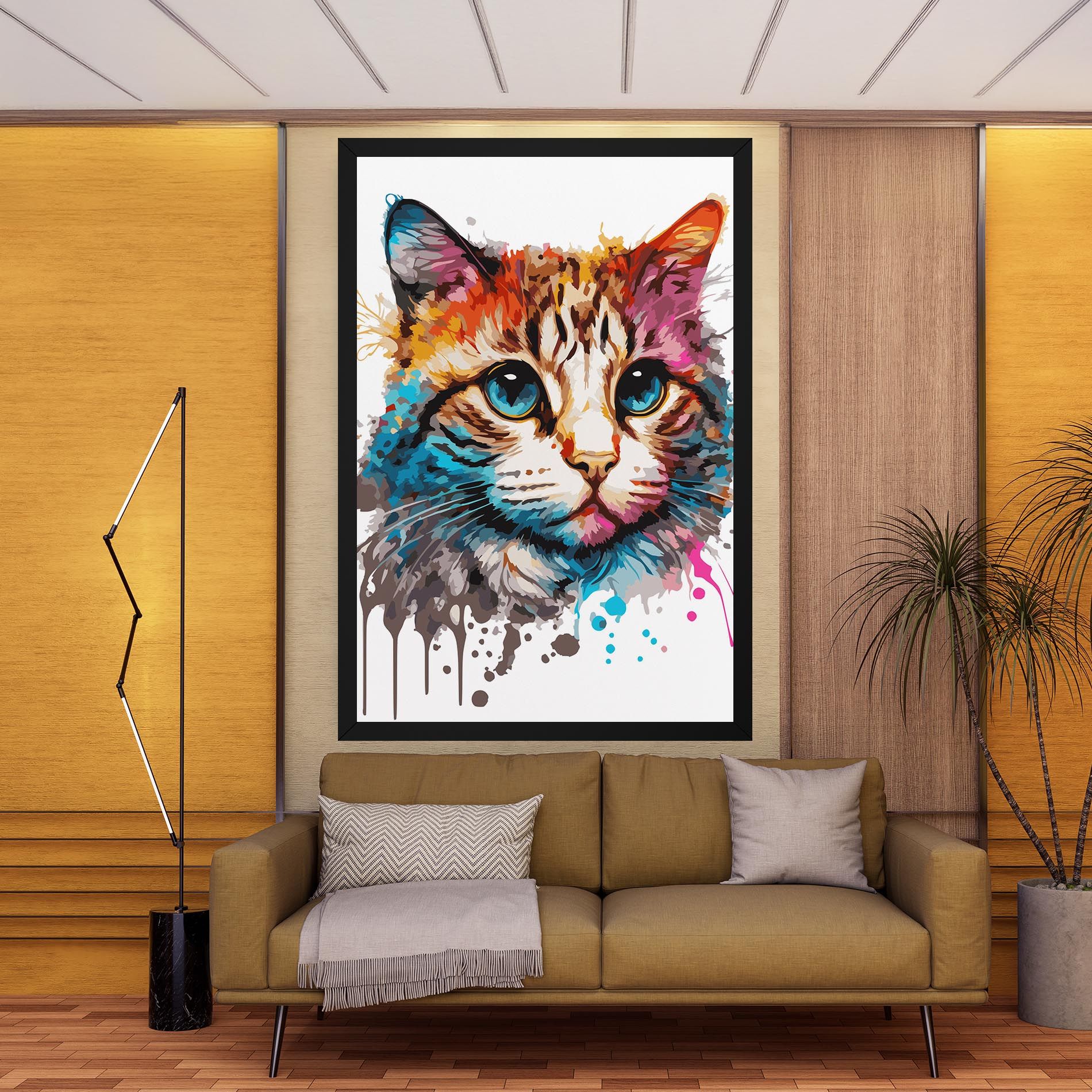 Blue Eyes Cat mockup 9