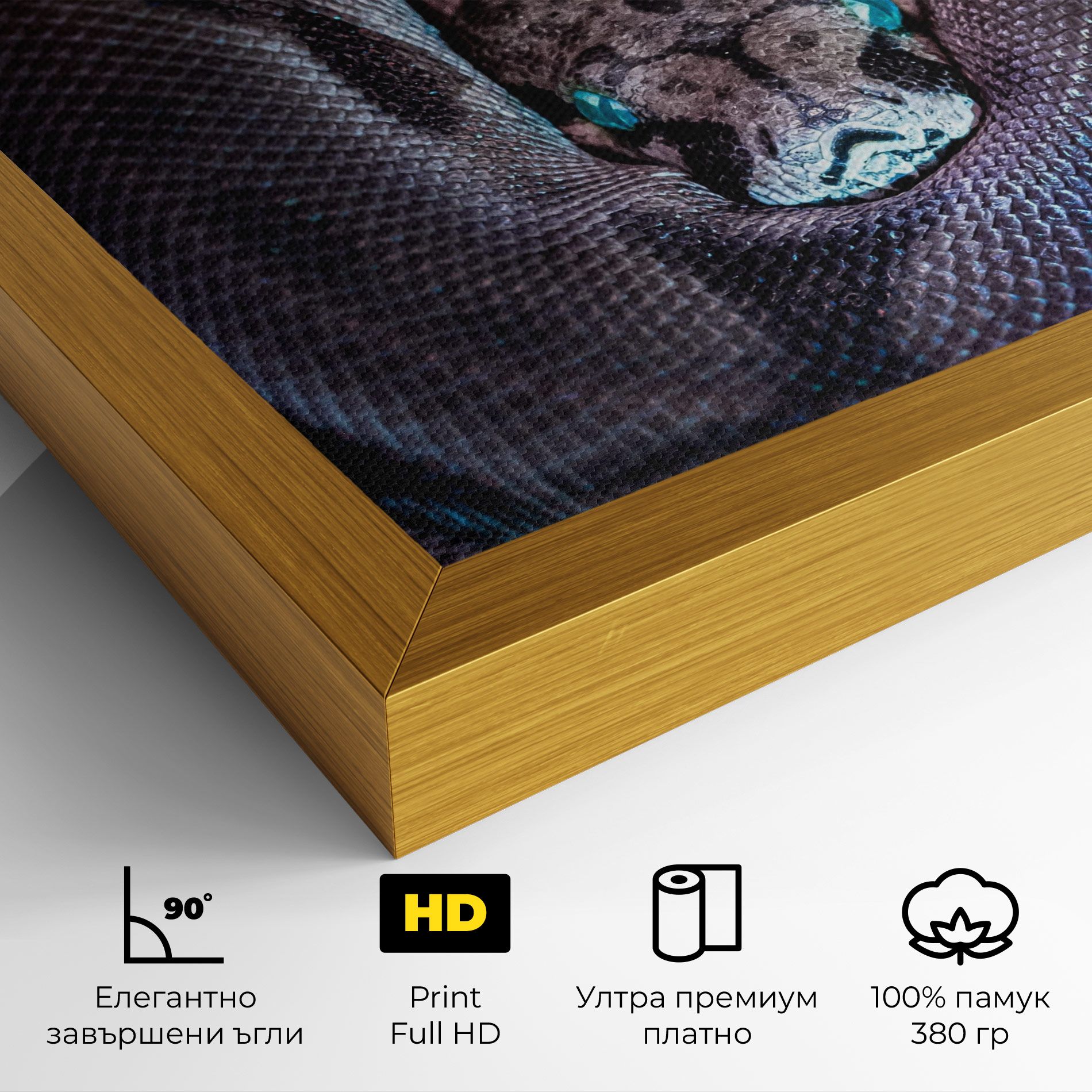 Vibrant Snake mockup 4