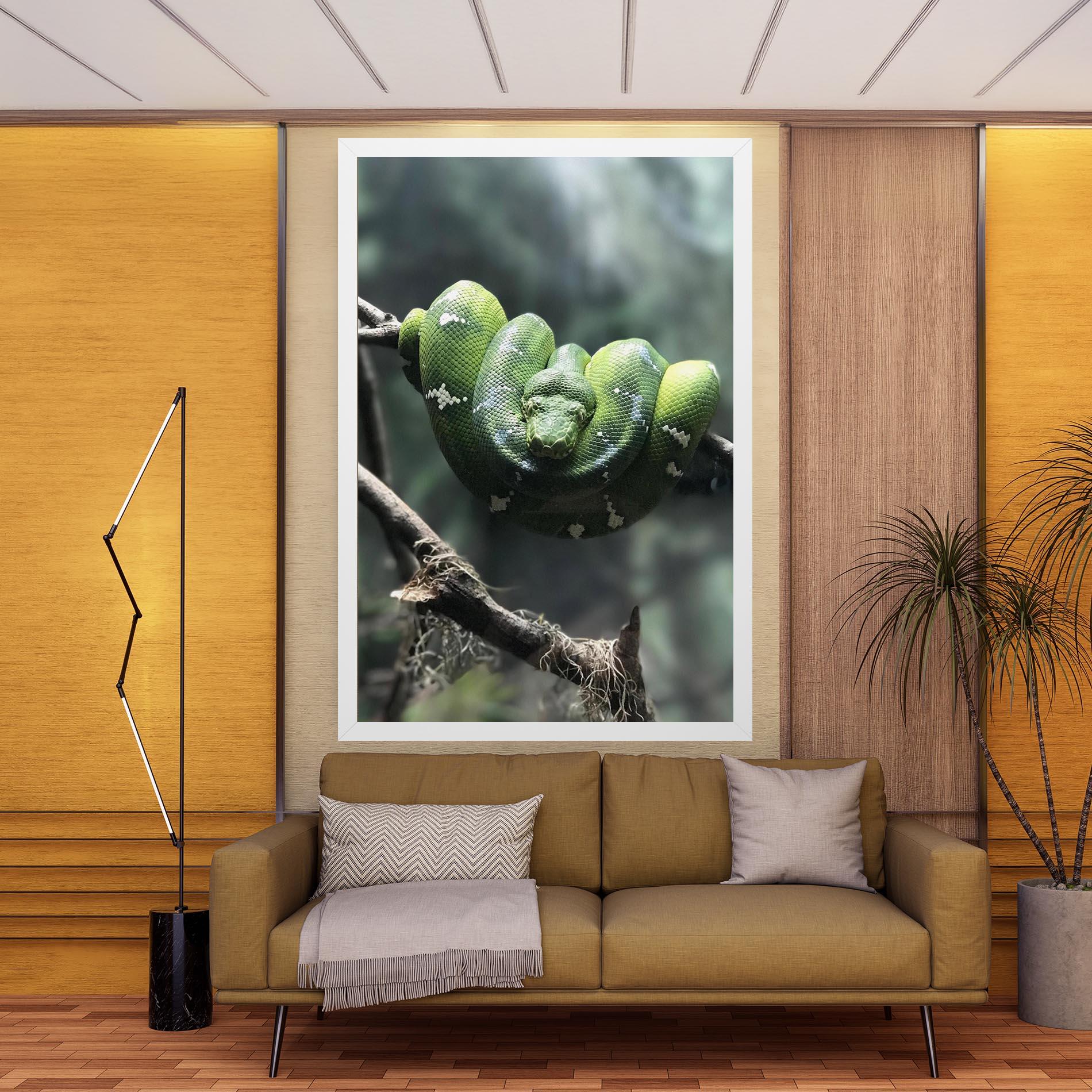 Картина на платно Sleepy Snake mockup 9