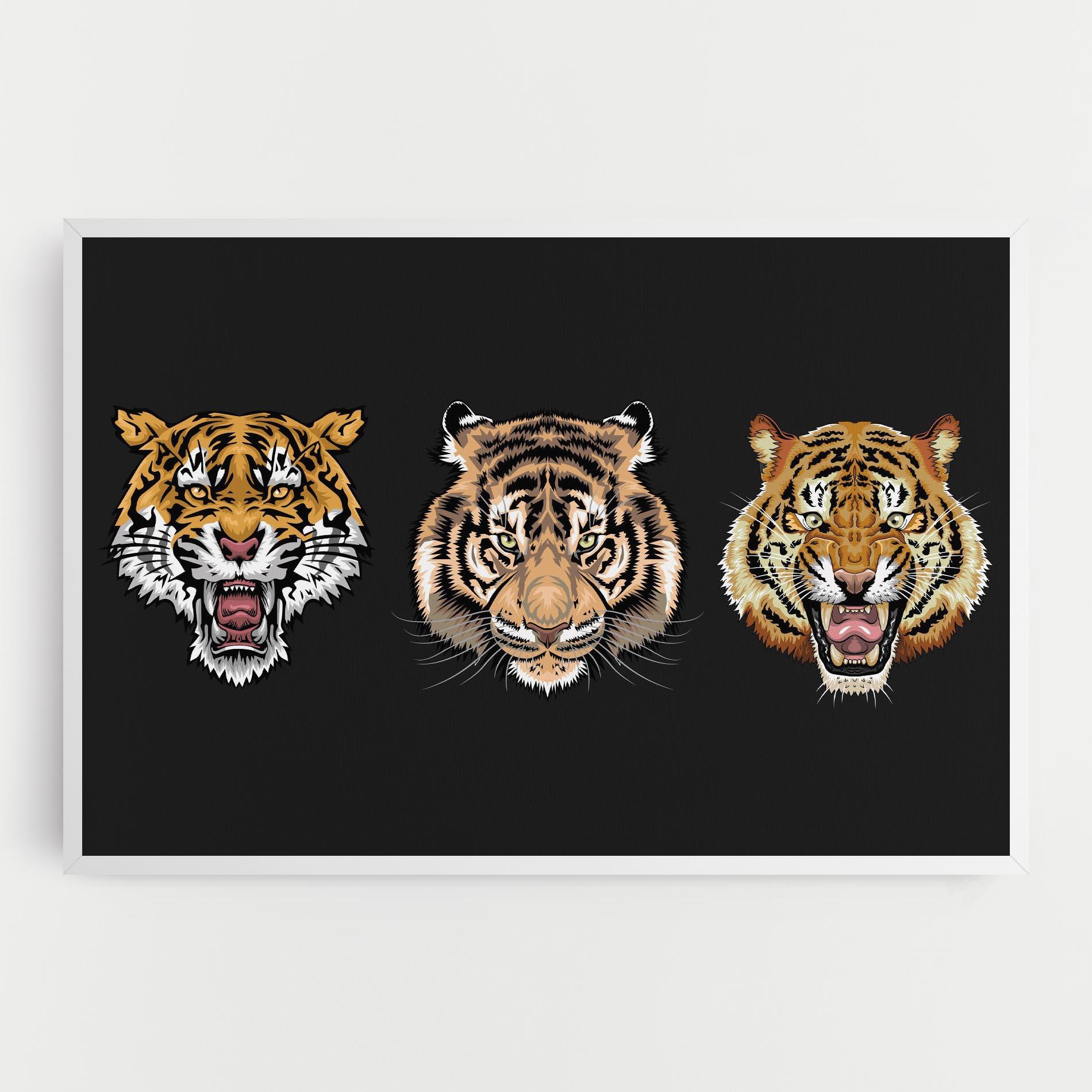 Картина на платно 3 Tigers mockup 0