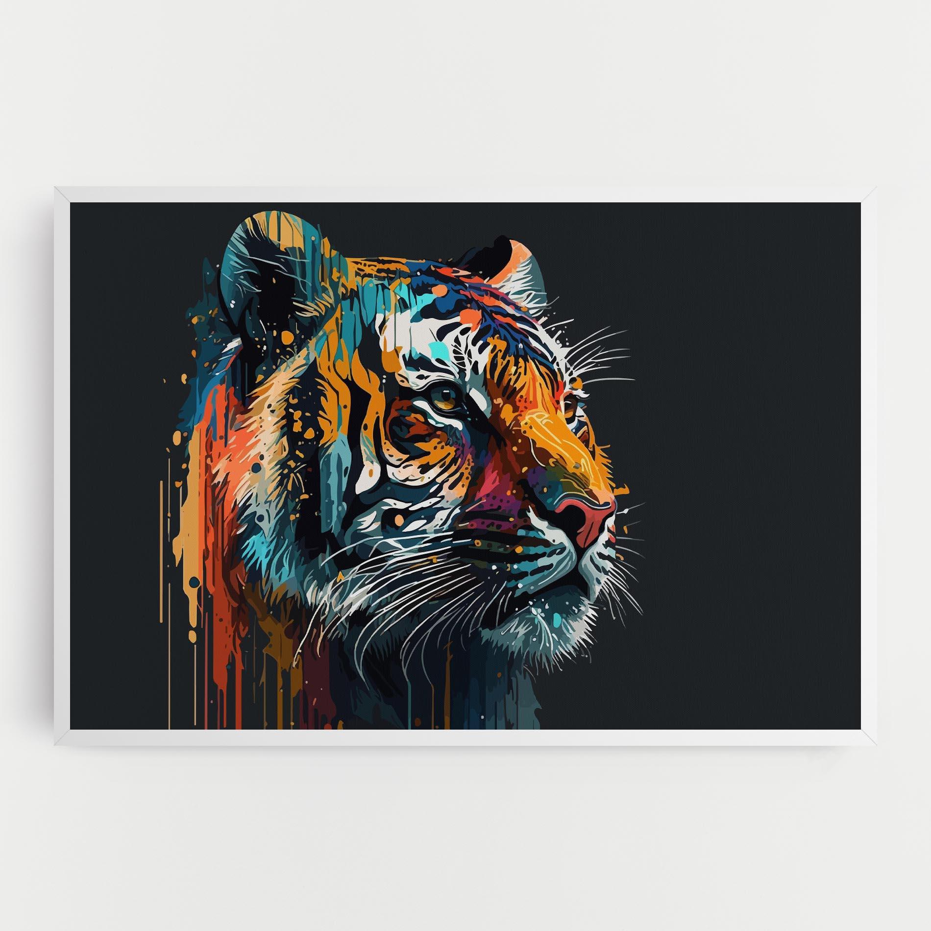 Картина на платно Color Mix Tiger mockup 0