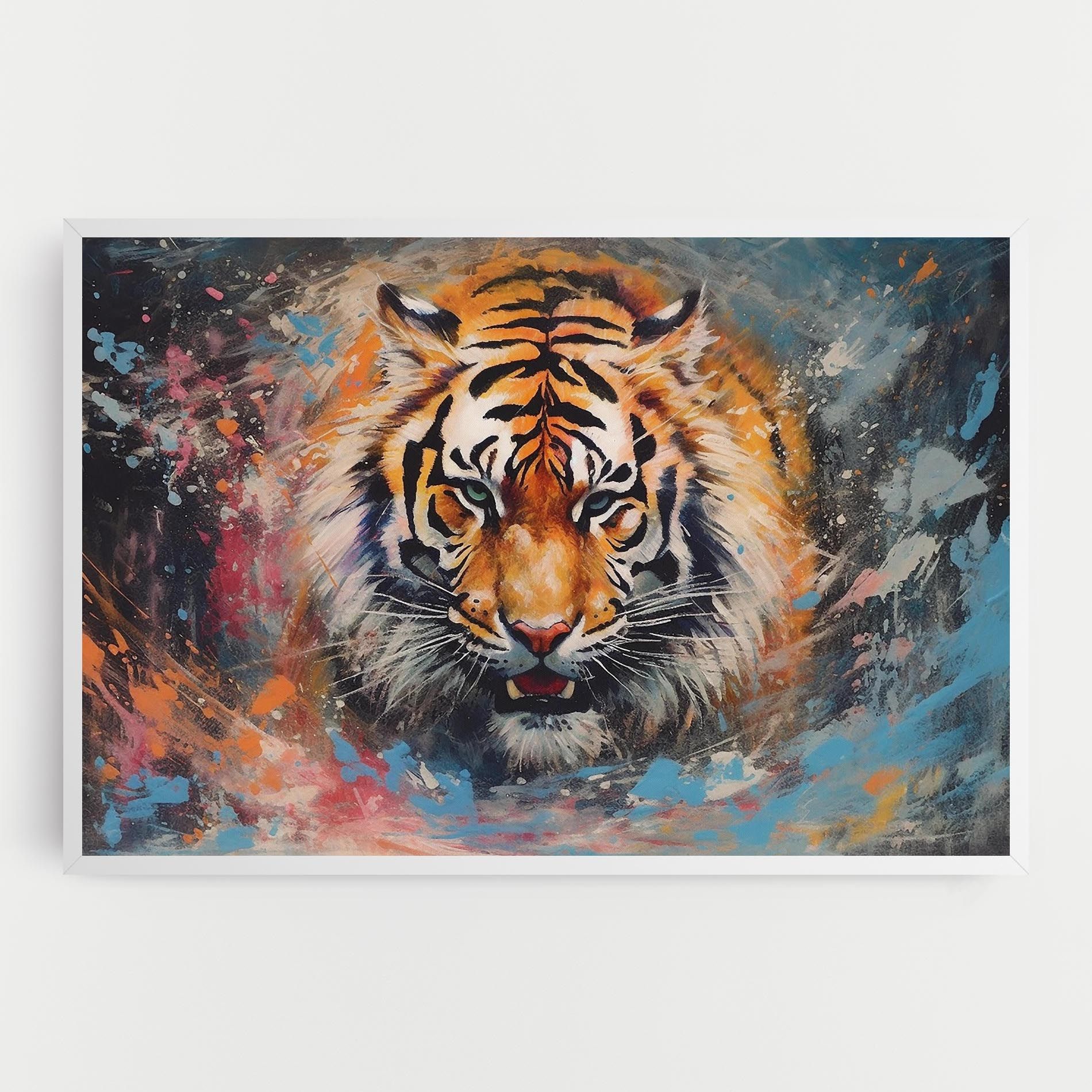 Orange Tiger Painting mockup 0