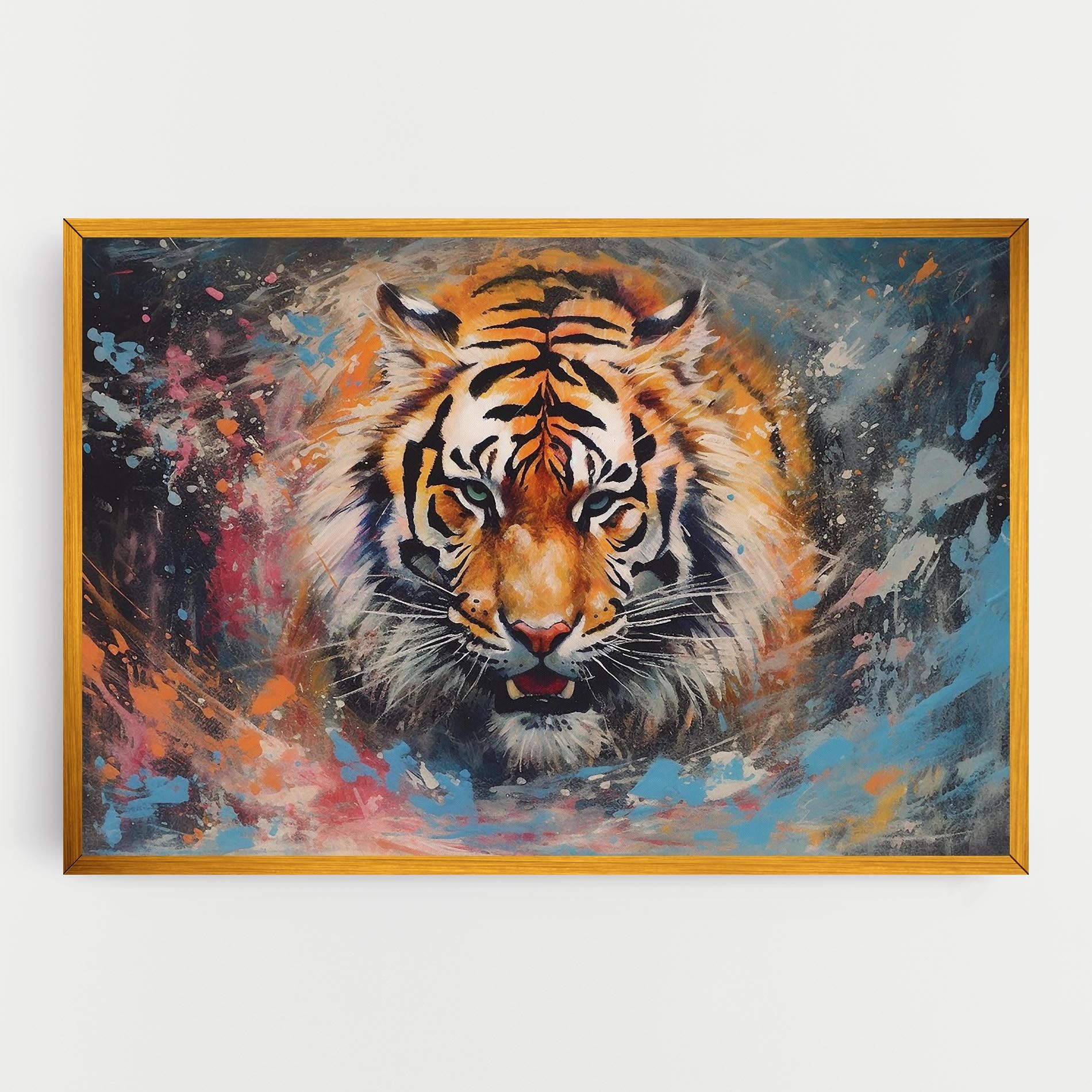 Orange Tiger Painting mockup 0
