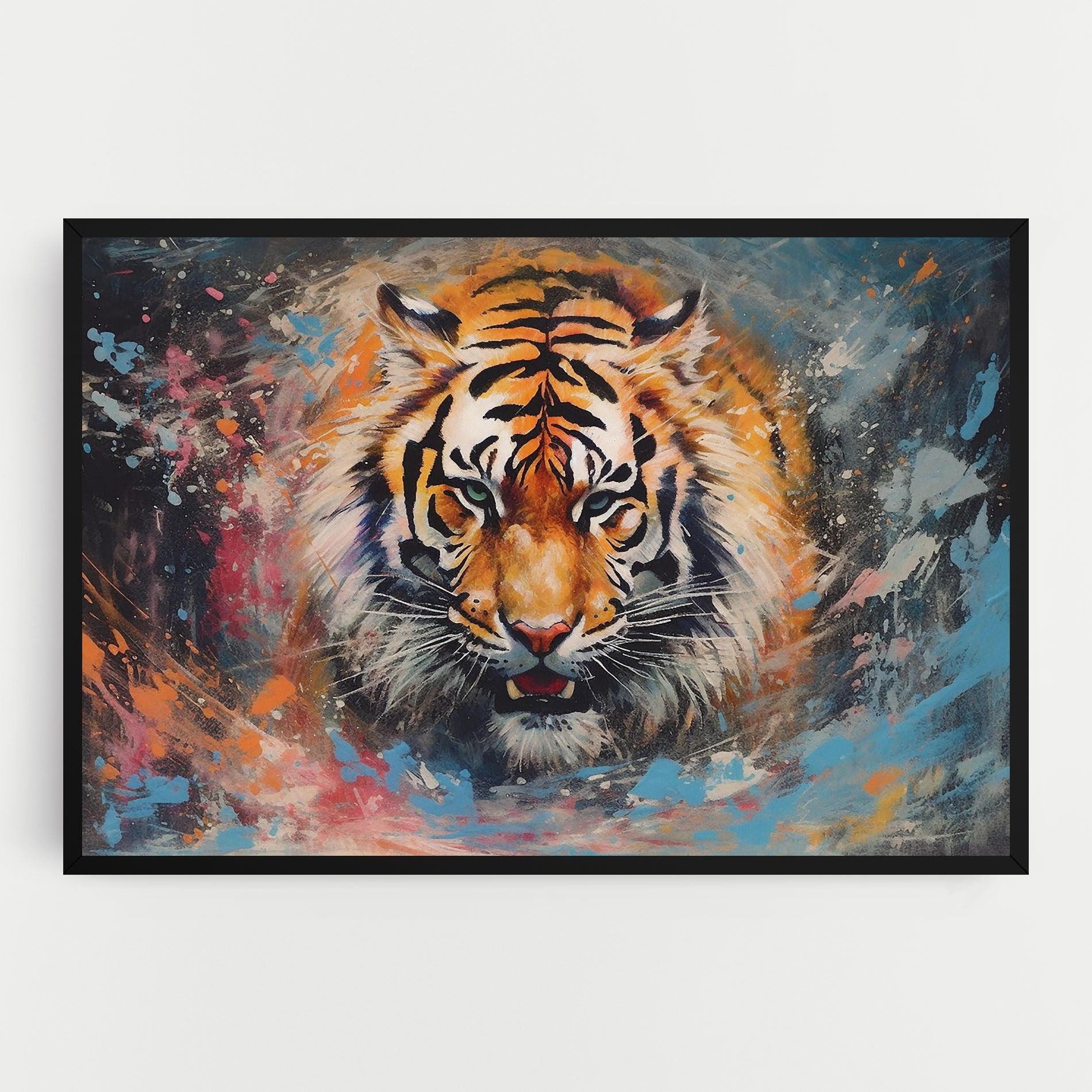 Orange Tiger Painting mockup 0