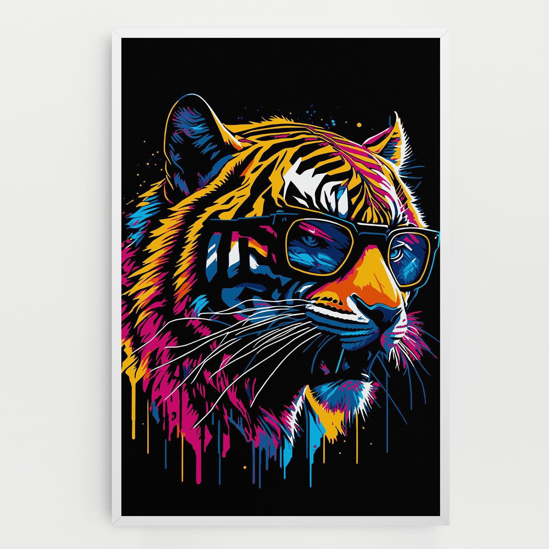 Картина на платно Cool Tiger mockup 0