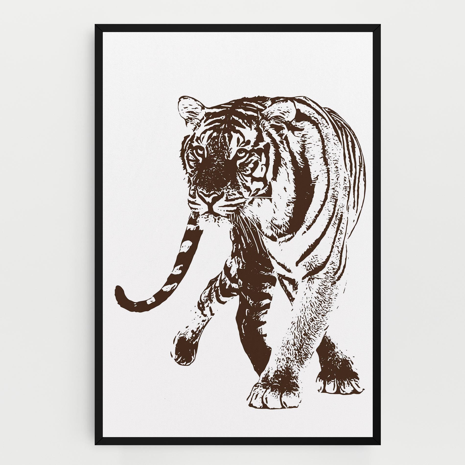 Brown Line Tiger mockup 0