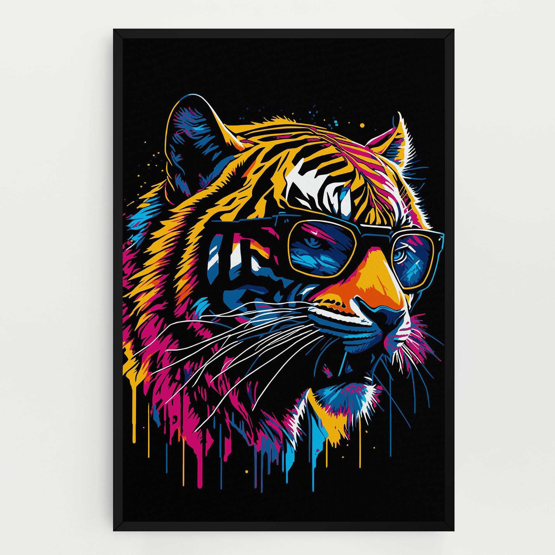 Картина на платно Cool Tiger mockup 0