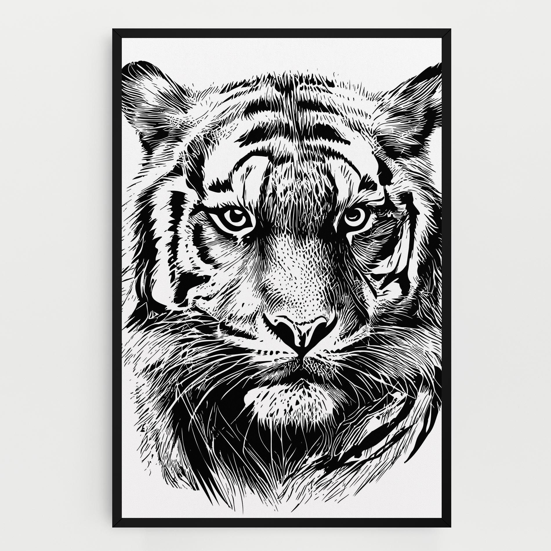 Pretty Tiger Head mockup 0