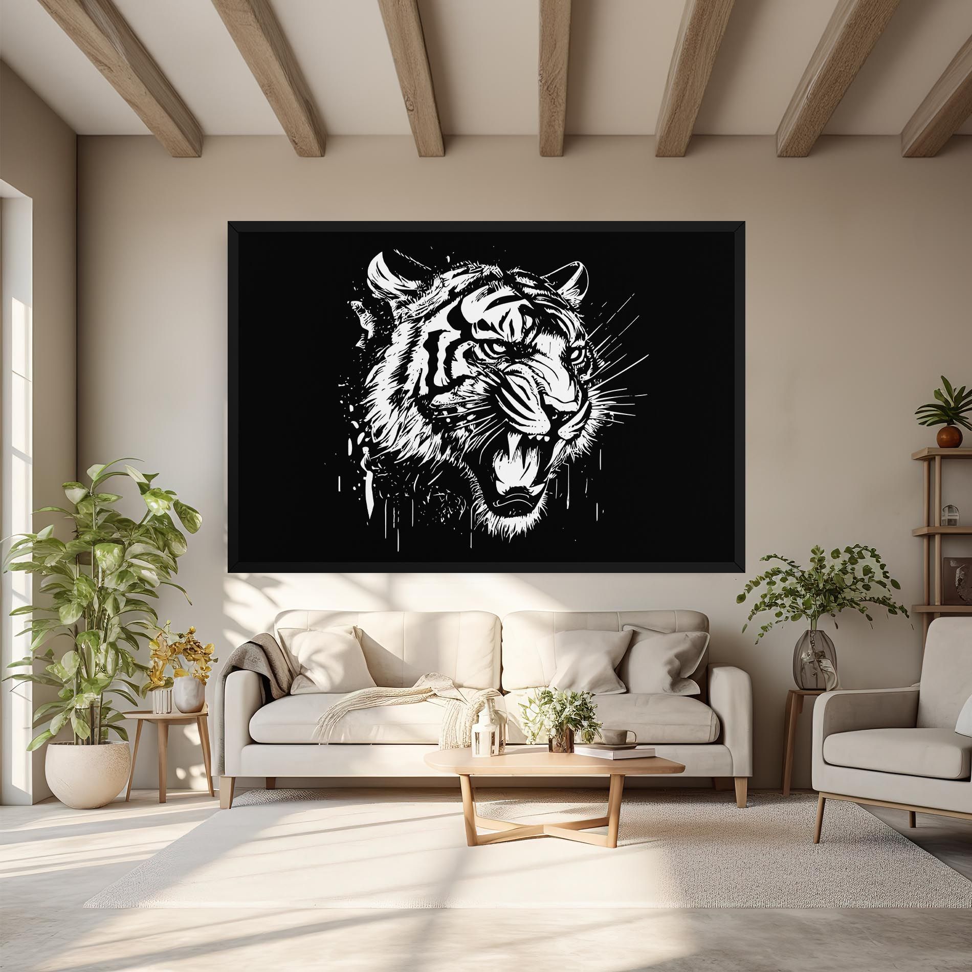 Angry Tiger Head mockup 6