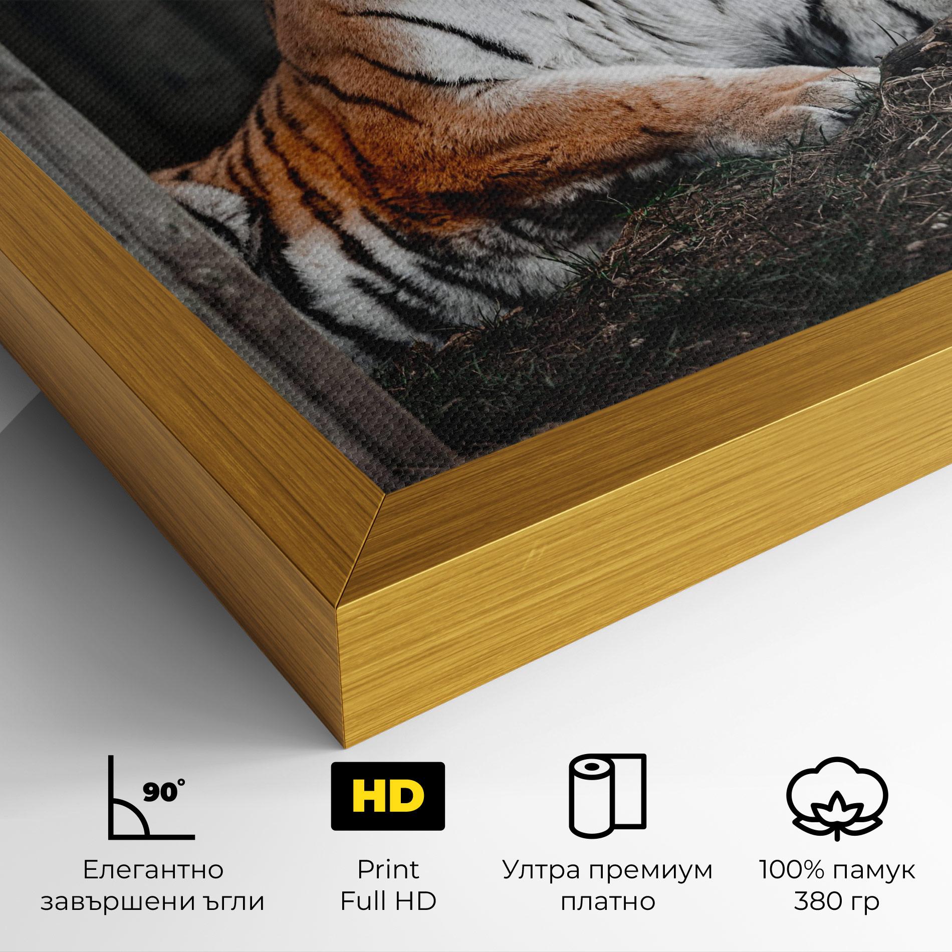 Картина на платно Forest Tiger mockup 4