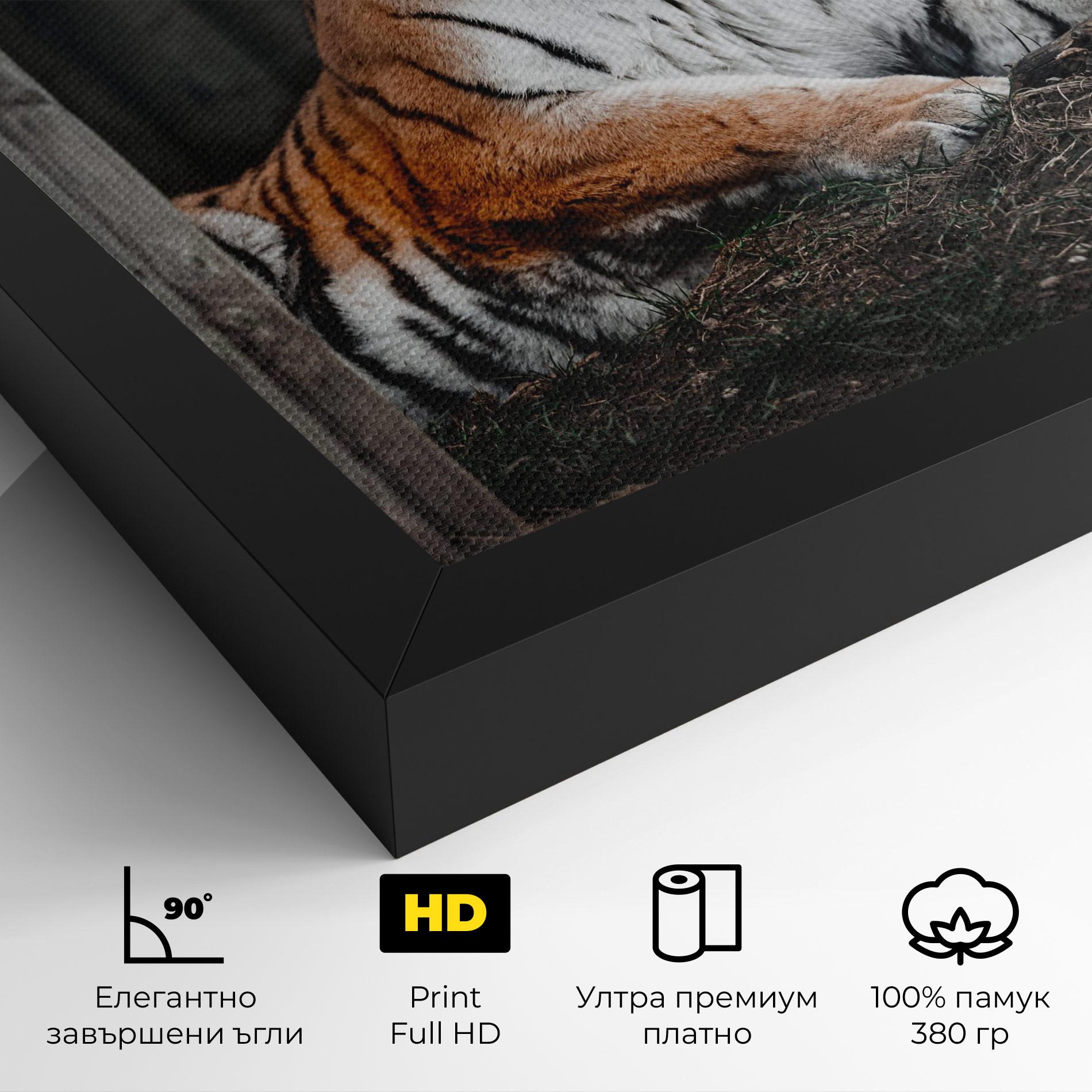 Картина на платно Forest Tiger mockup 4